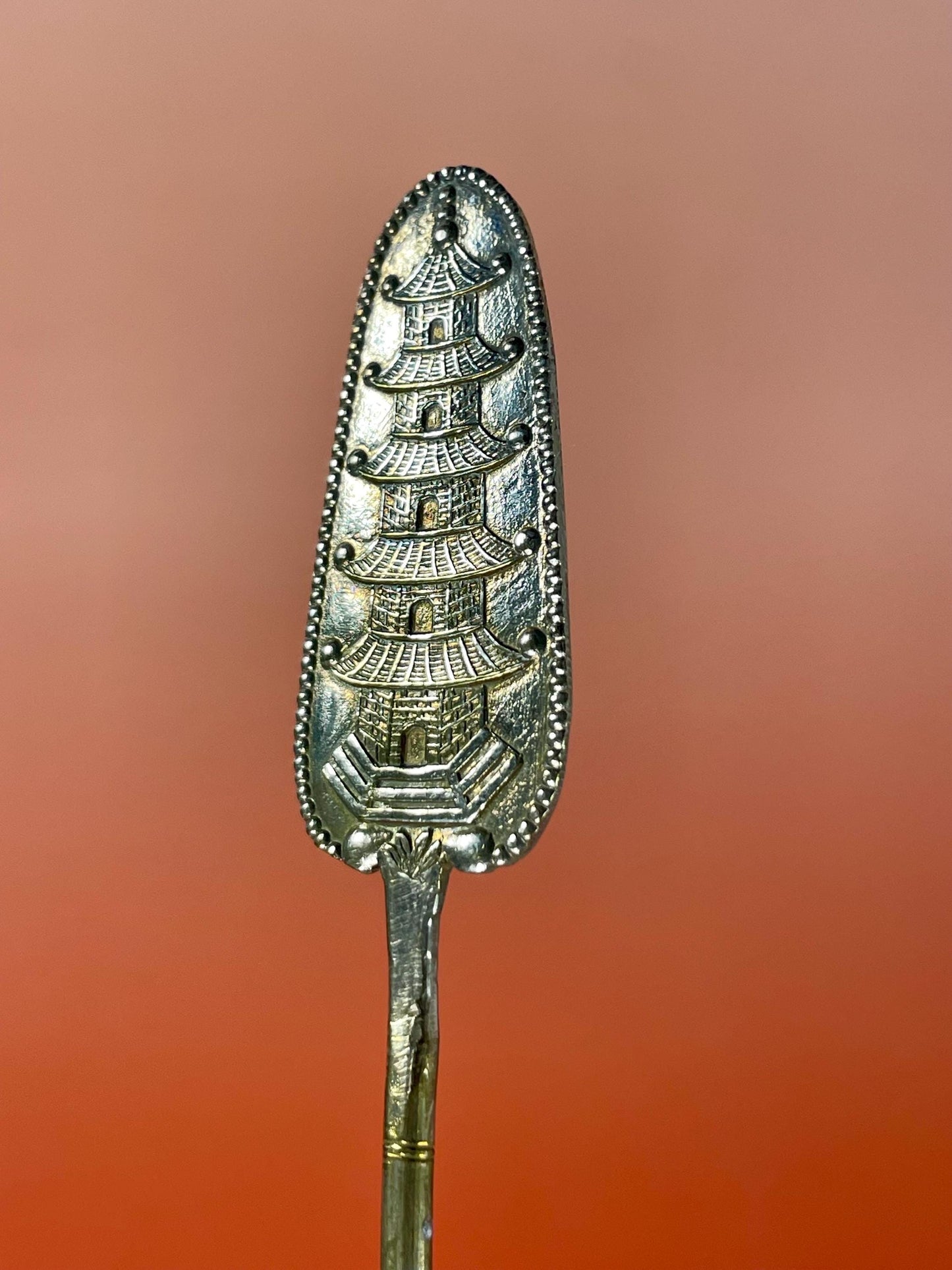 Silver-Plated Spoons Set  4.5 in  in Case -B