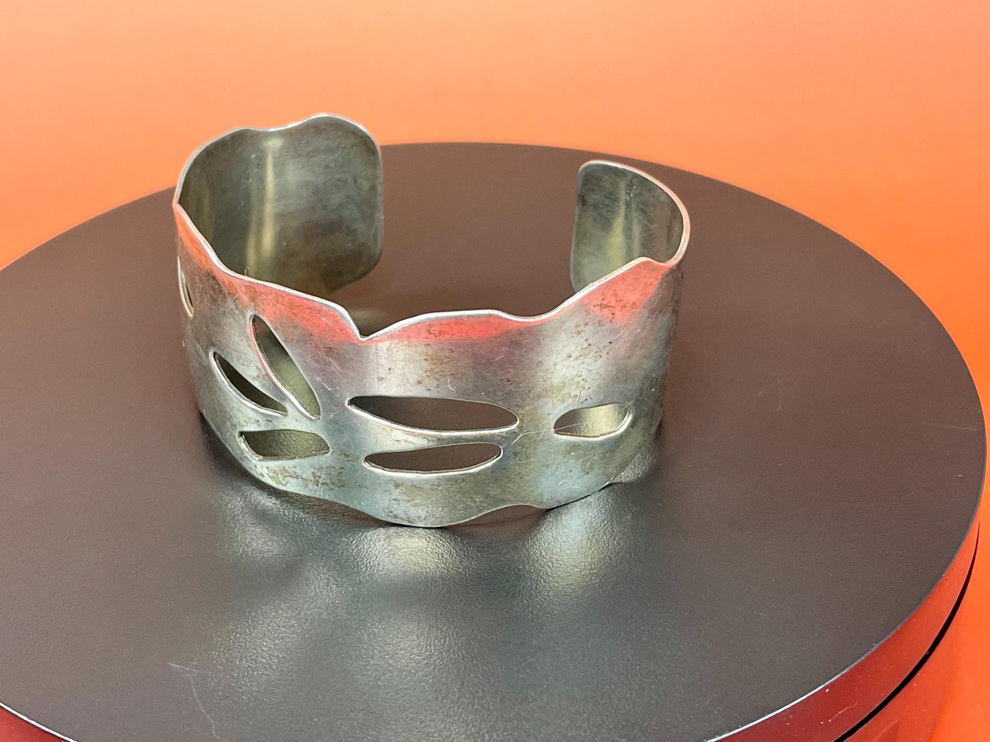 2.5 inch Tested Sterling Silver Bracelet Cuff -B