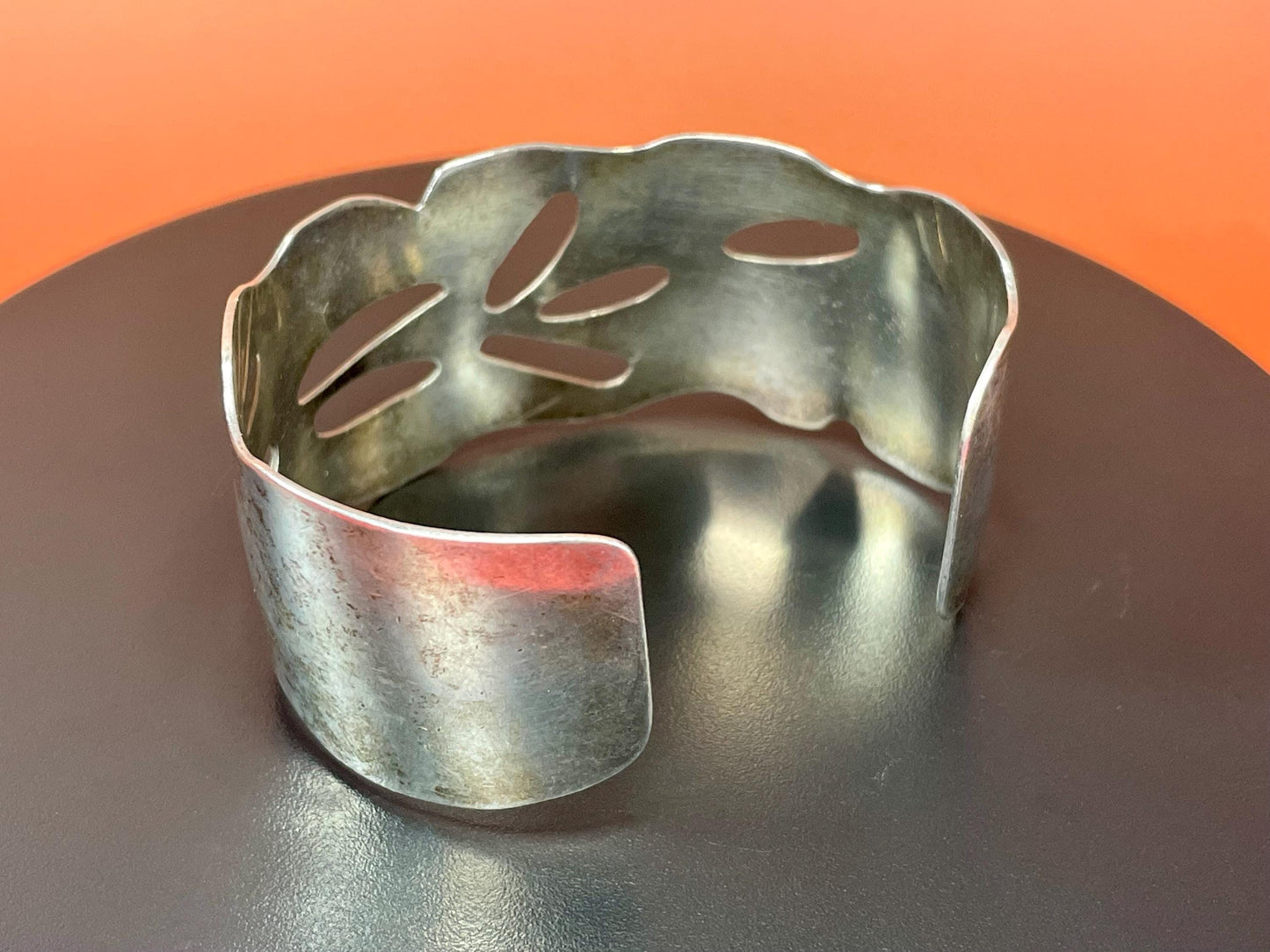 2.5 inch Tested Sterling Silver Bracelet Cuff -B