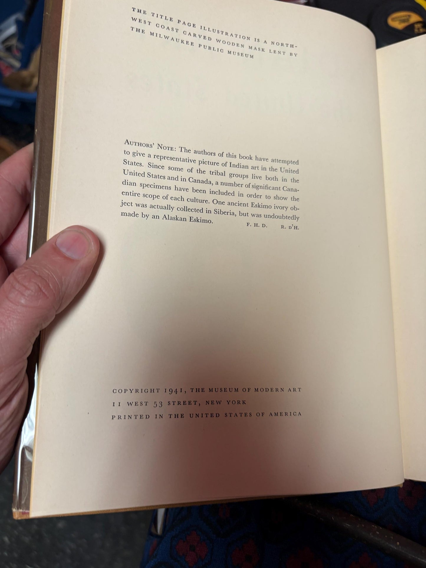 Beautiful 1941 Indian art of the United States book  great information