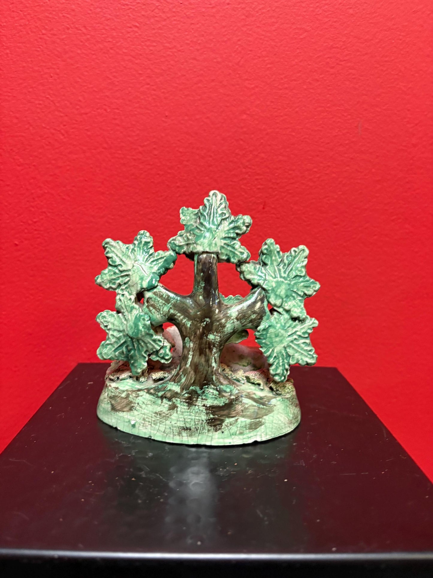 A 6 inch tall antique Staffordshire statue  great antique condition - one tiny chip