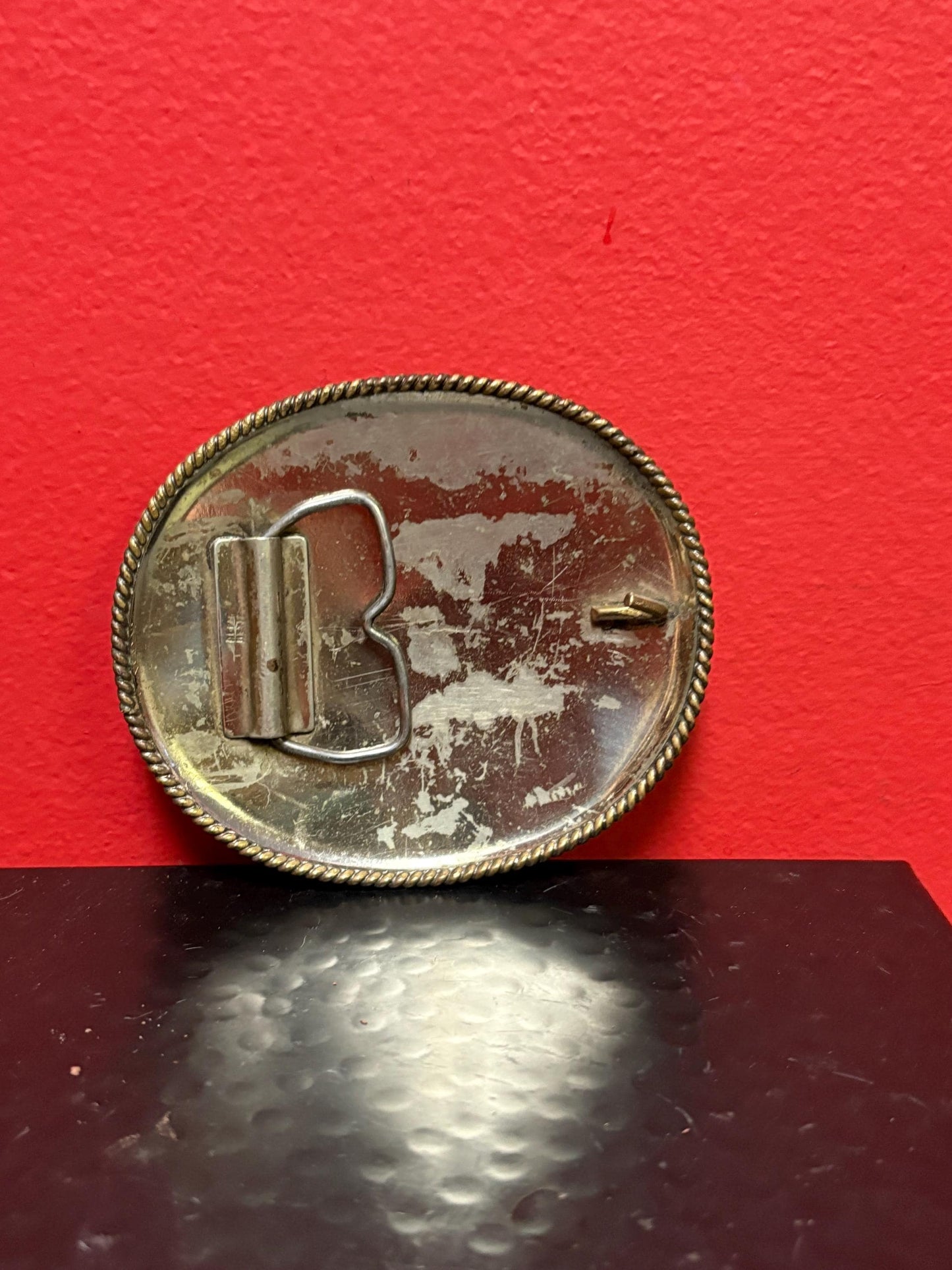 4 inch western cowboy belt buckle  1980s  trendy cowboy  perfect gift