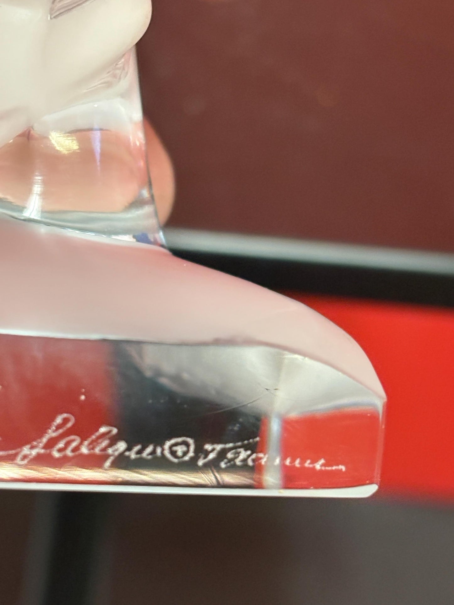 Stunning antique Lalique France bird statue  great condition  6 inches high  wow - B