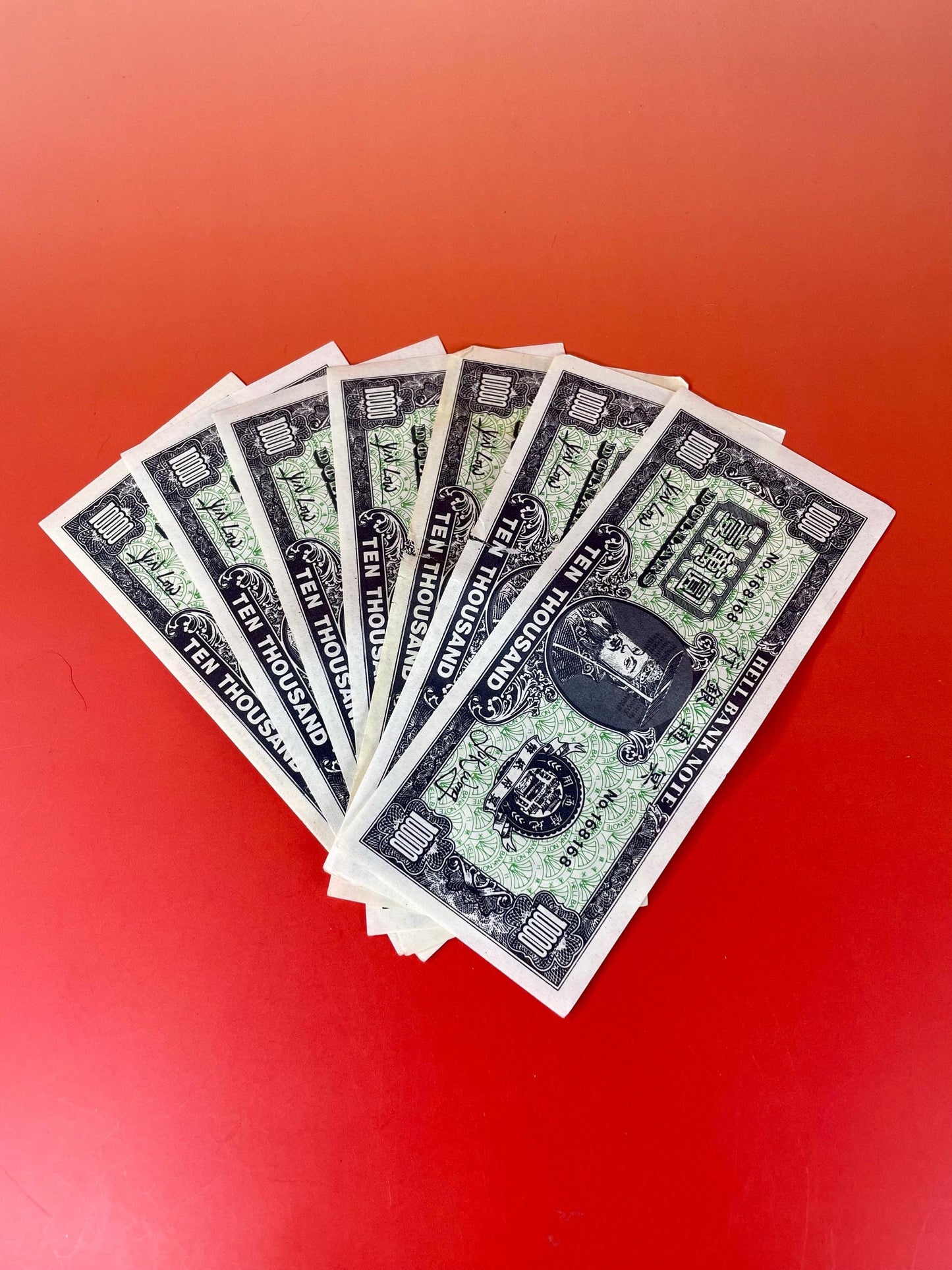8 Chinese Hell Bank Notes