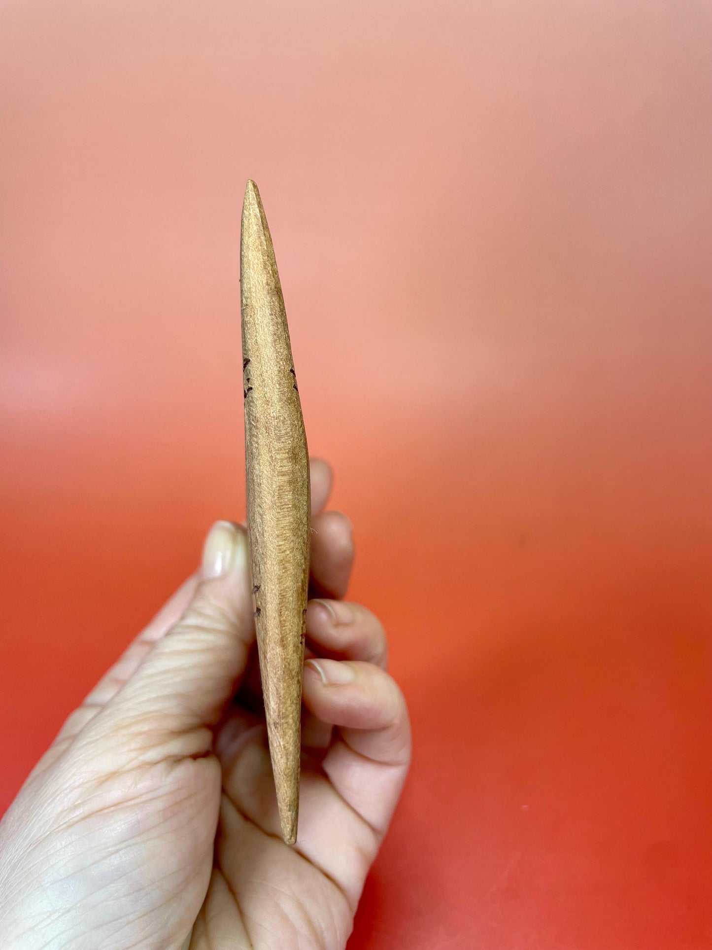 Handcrafted Wooden Dual-Tooth Comb