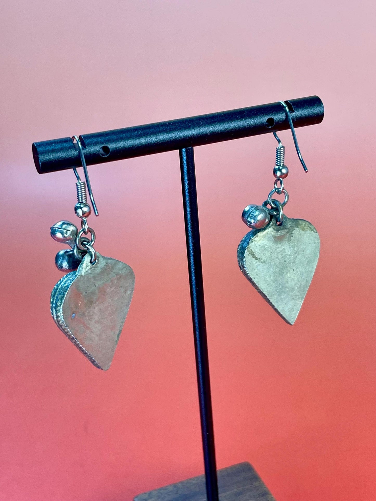 Heart Shaped Lapis Lazuli Earrings