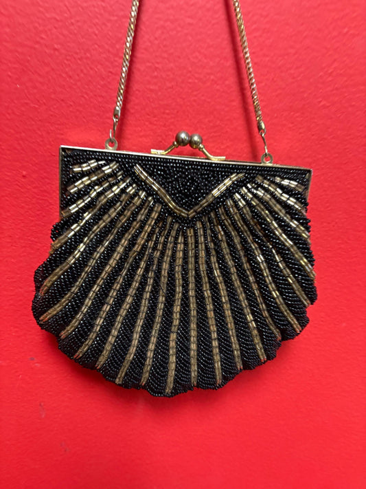 Very cool beaded vintage purse - 11 inches long  - great condition