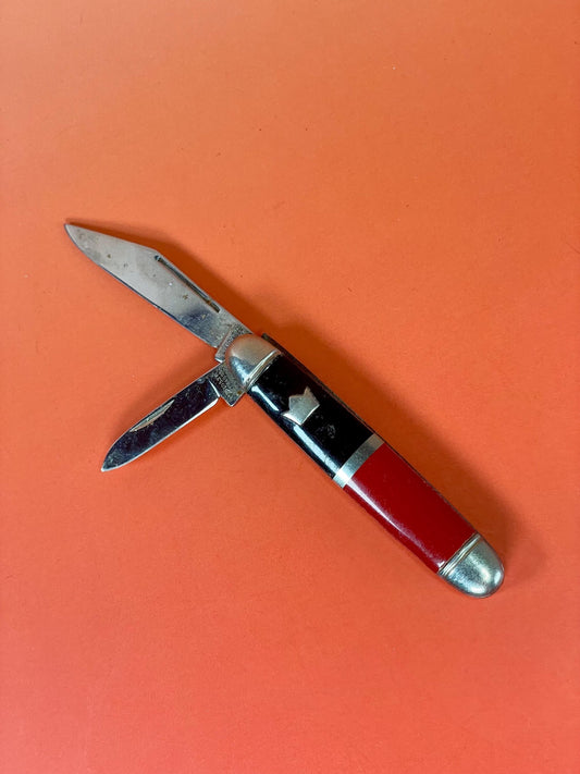 Vintage Stainless Steel Pen Knife with Dual Blades