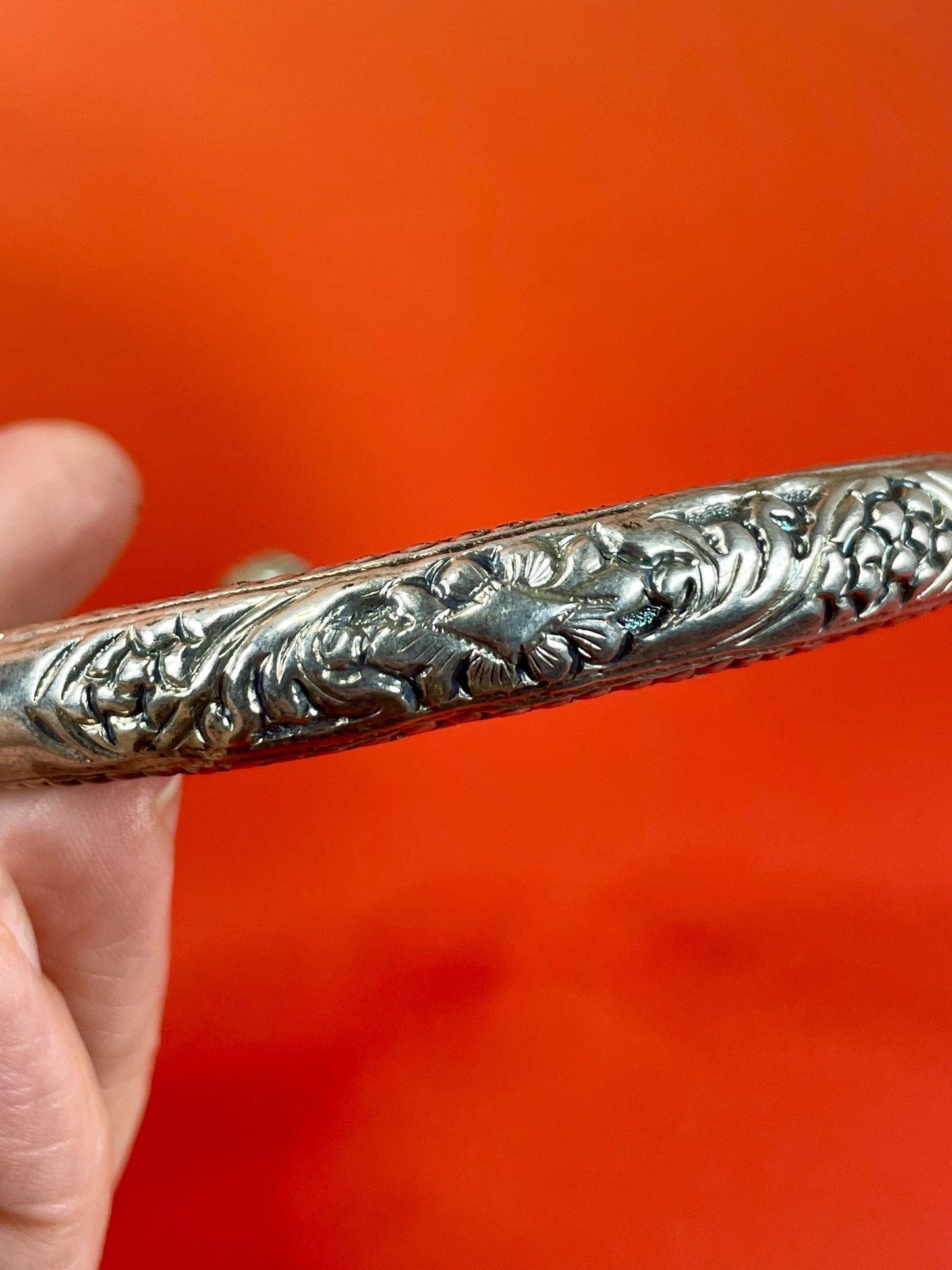 Indian 800 Silver Bracelet  nice detail  good gift