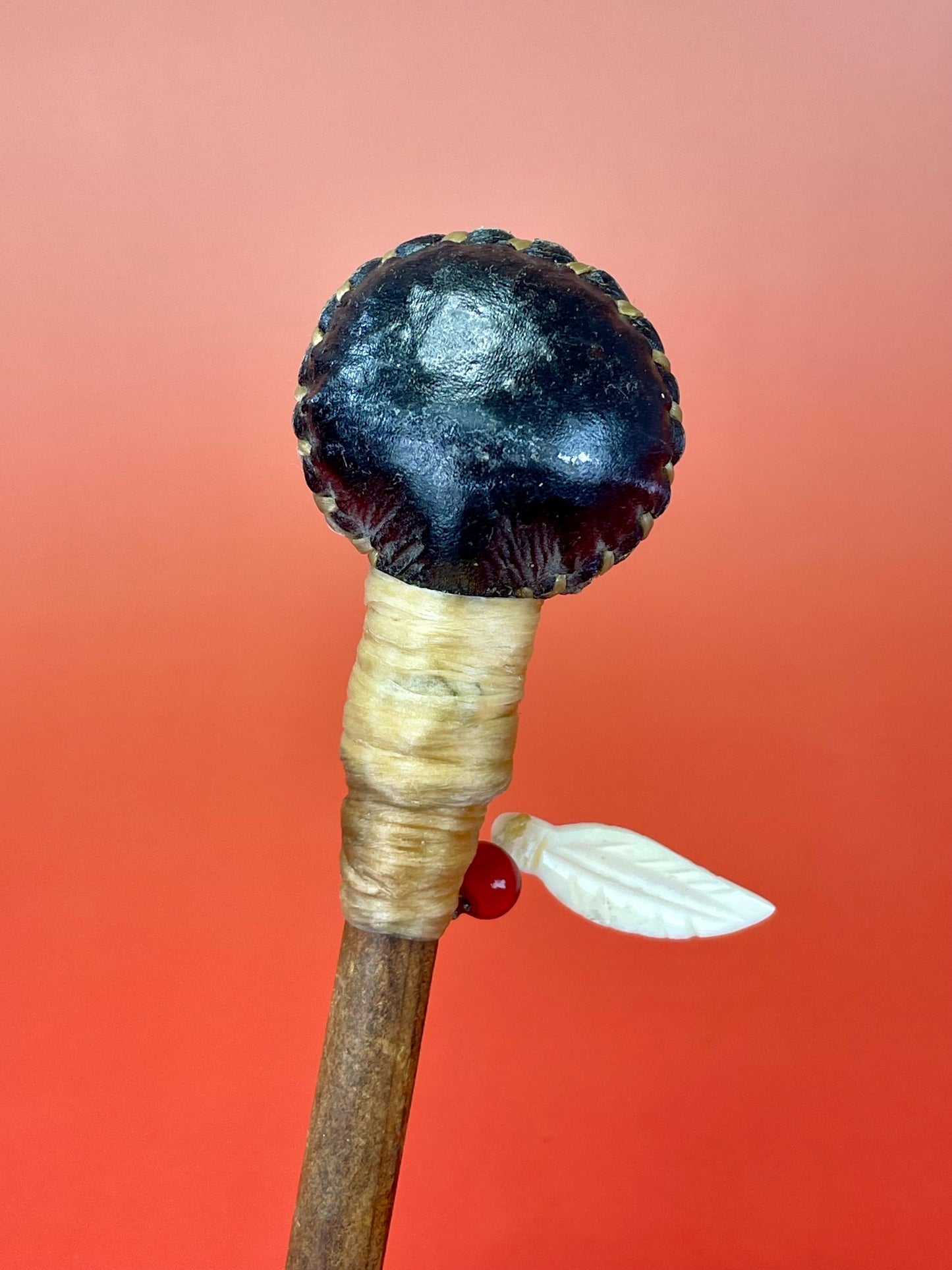 Lovely indigenous first nations rattle with great sound cool gift  value priced  6.5 inches