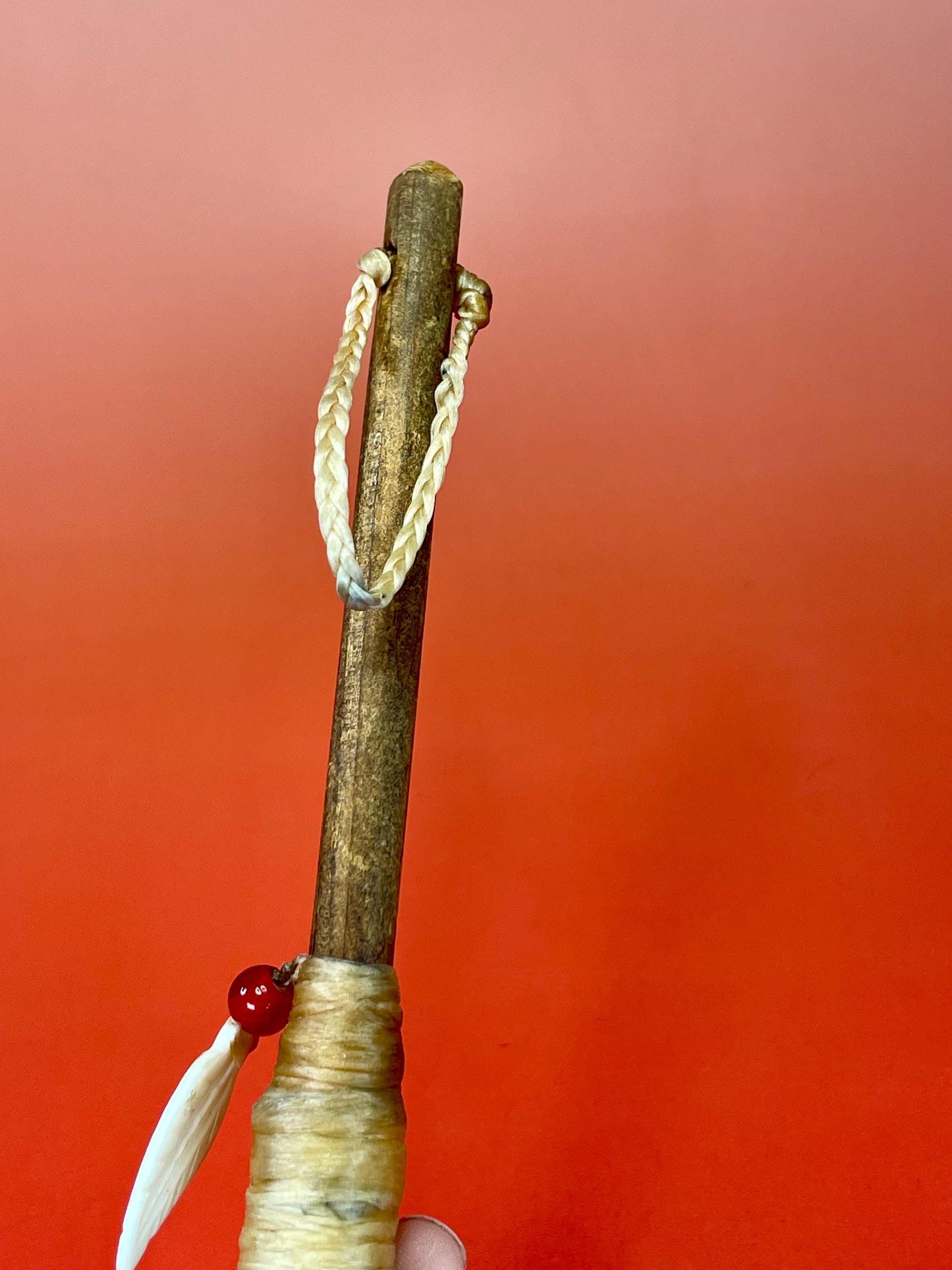 Lovely indigenous first nations rattle with great sound cool gift  value priced  6.5 inches