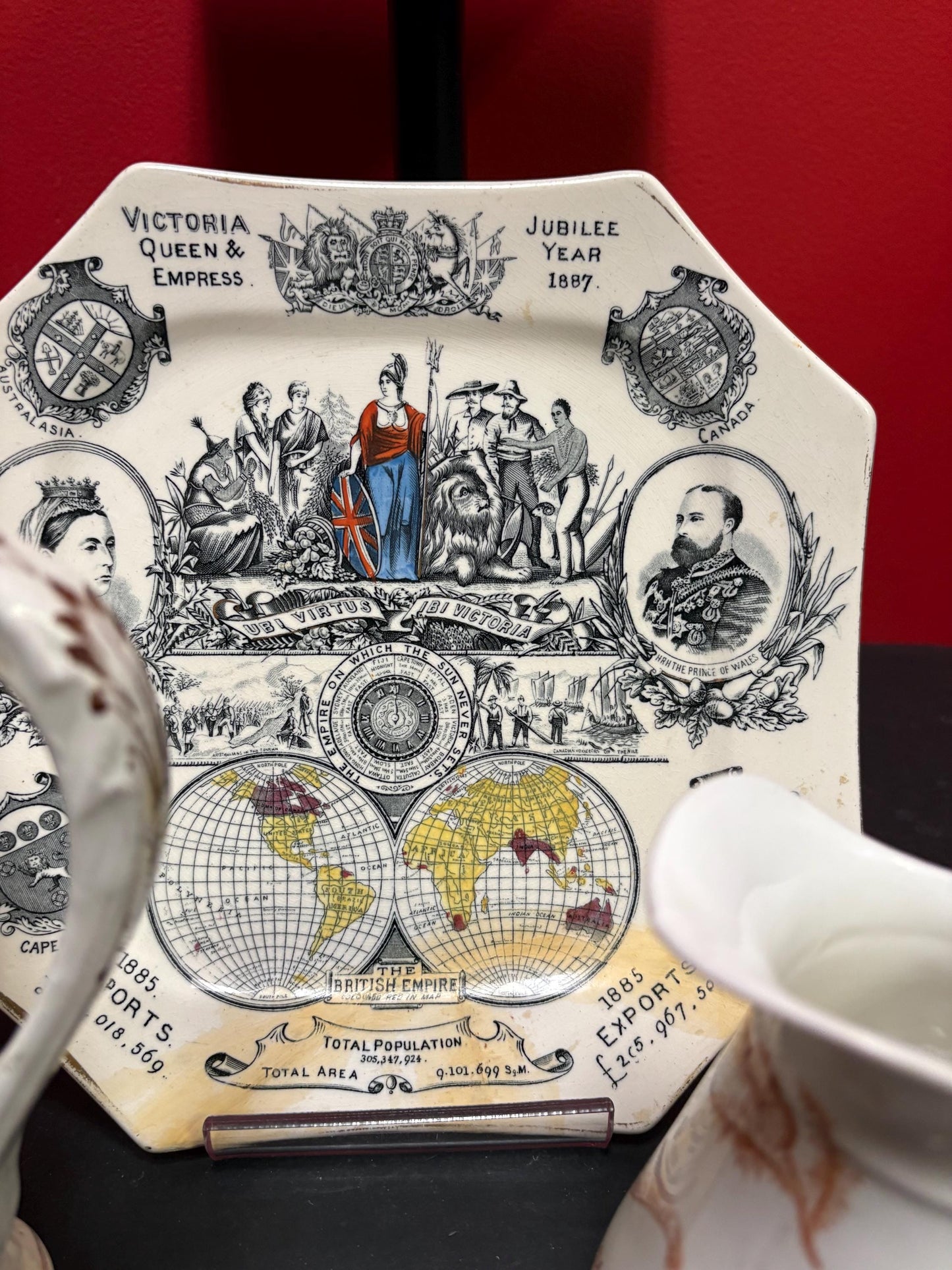 Beautiful lot of early antique Queen Victoria memorabilia  all slightly damaged  wonderful decoration and great value - wow - all inc