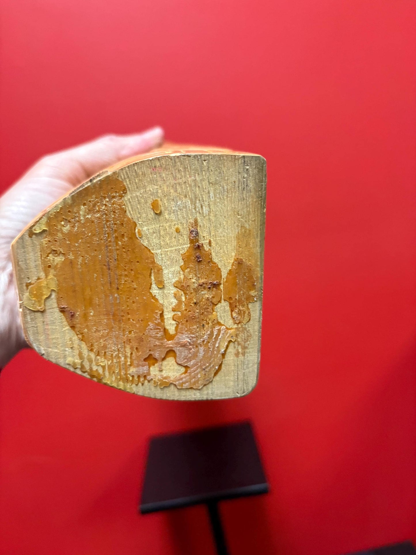 Impressive 18 inch tall indigenous first nations pacific  north west coast cedar eagle transformation totem pole signed  wow