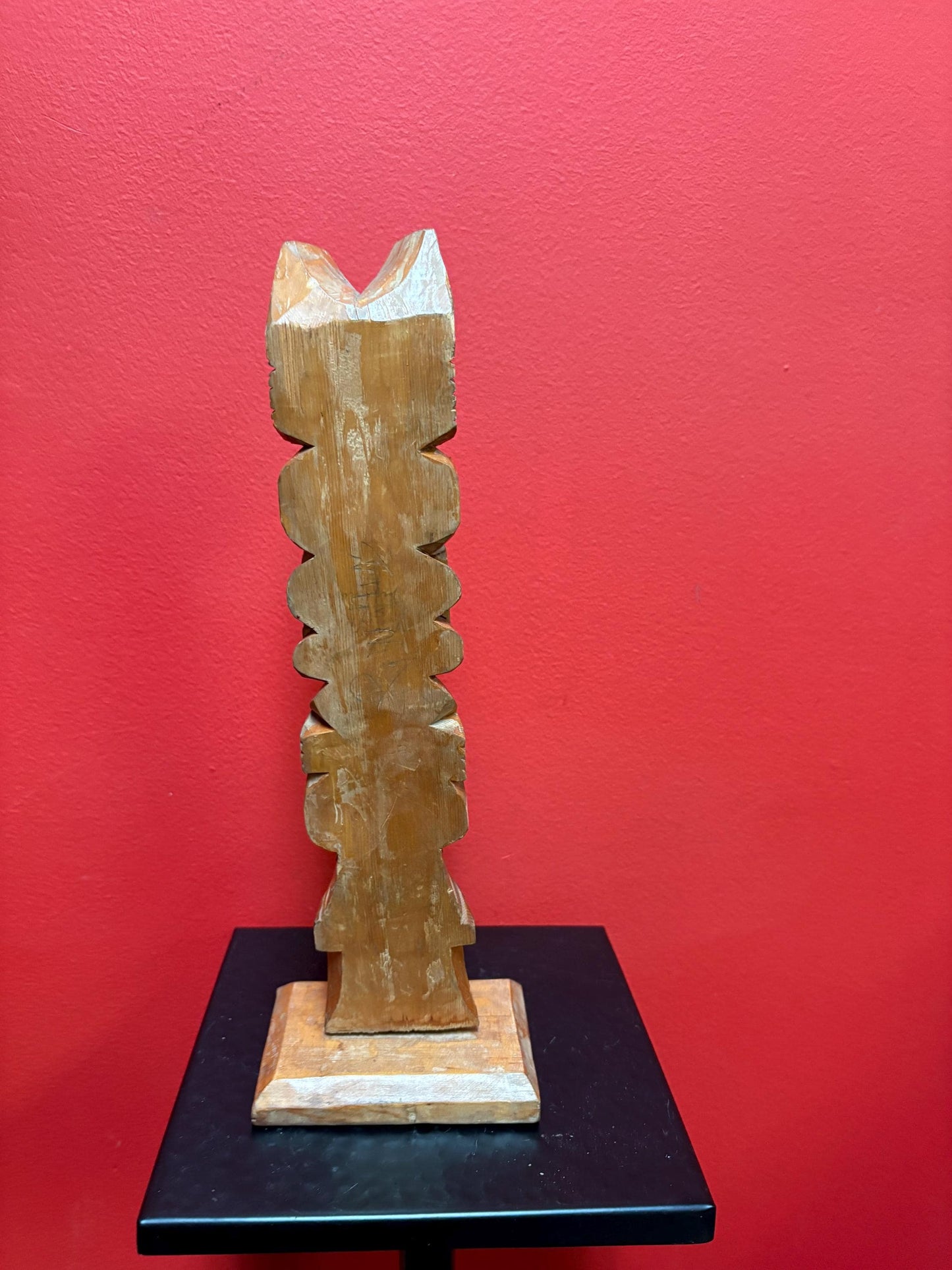 Beautiful 10 inch tall Ron Williams totem pole indigenous first nations transformation totem pole  beautiful carving