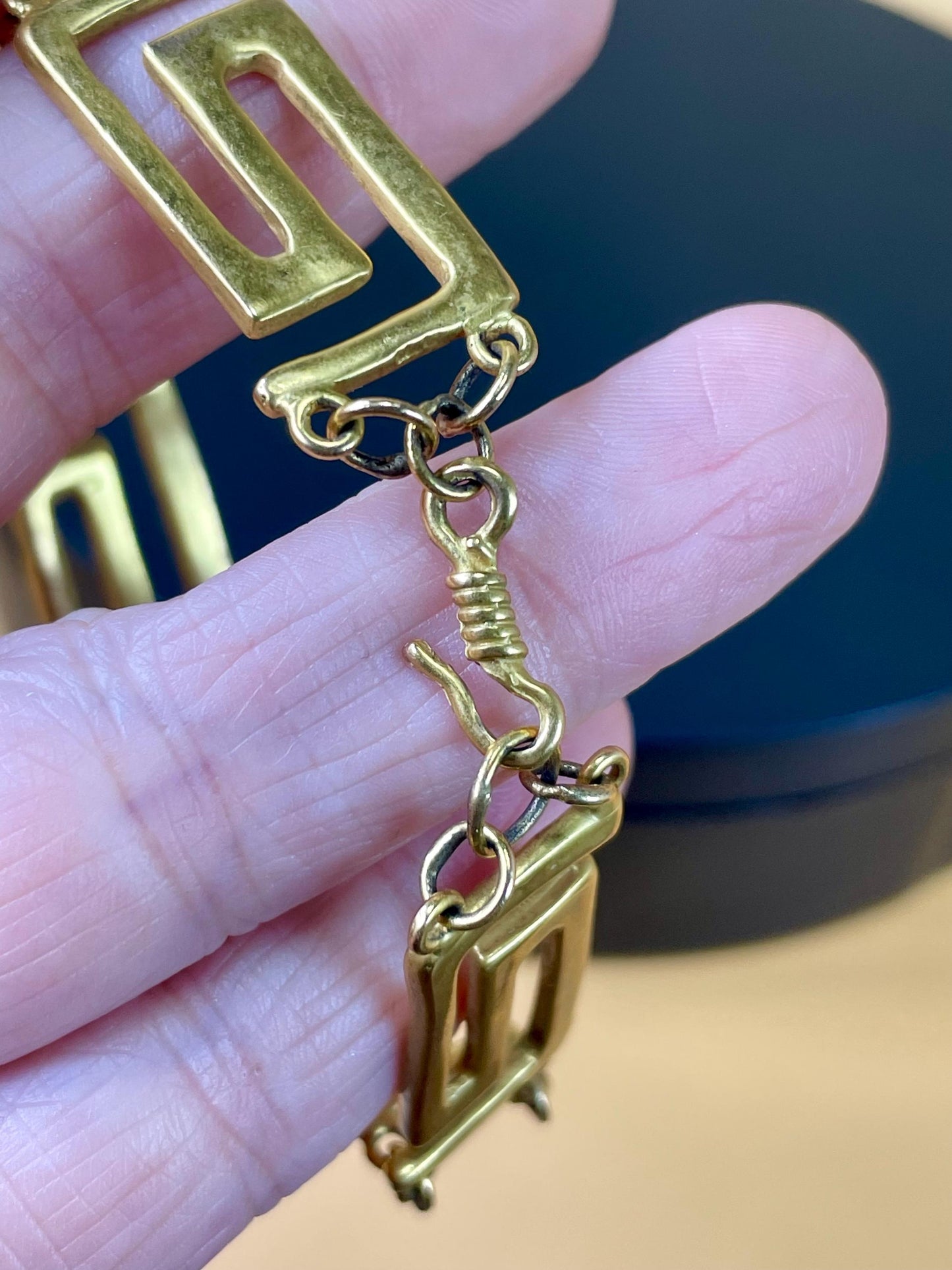 Lovely Gold-tone Hook Closure Bracelet