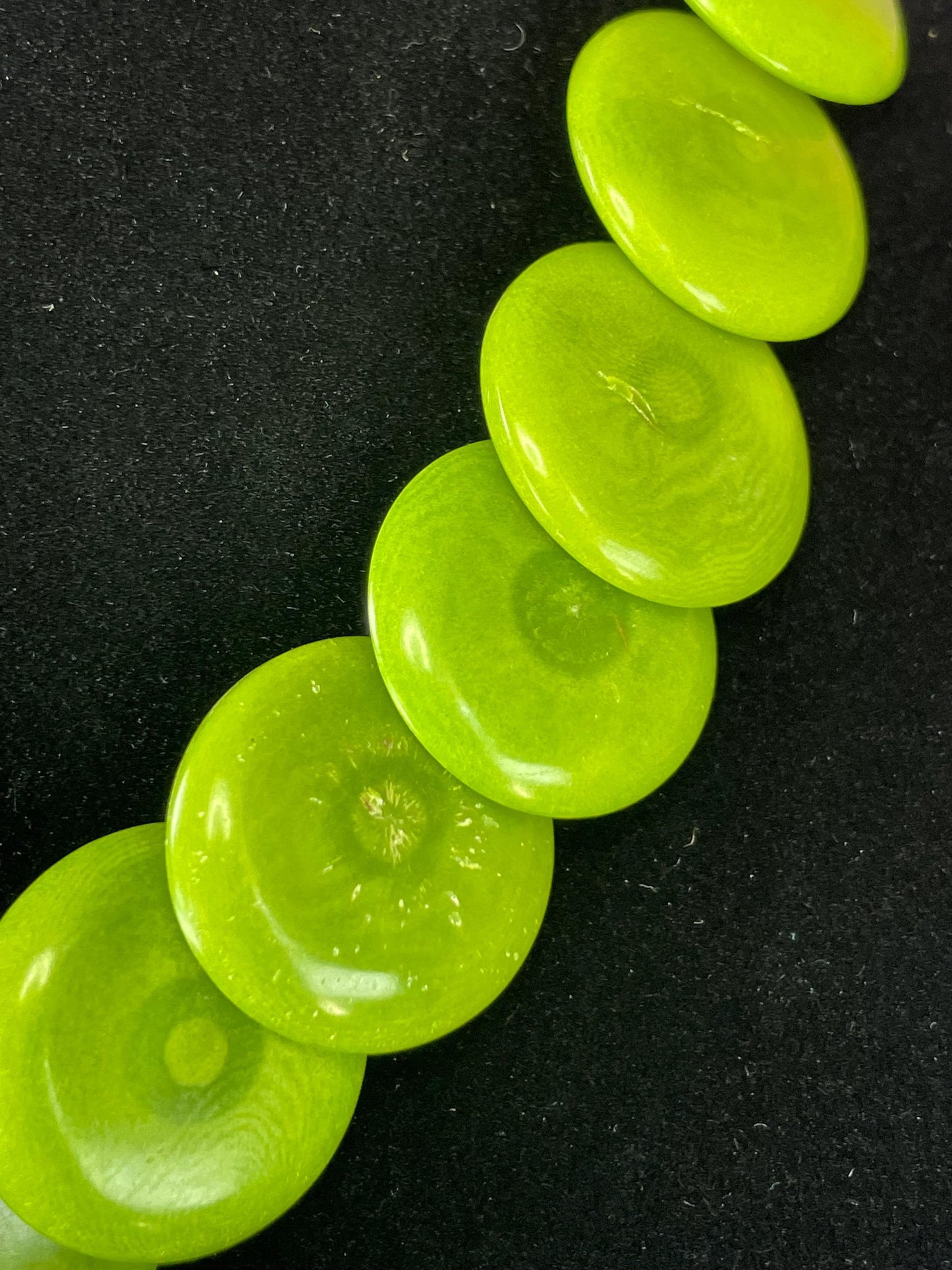 Cool Green Necklace with Overlapping Beads