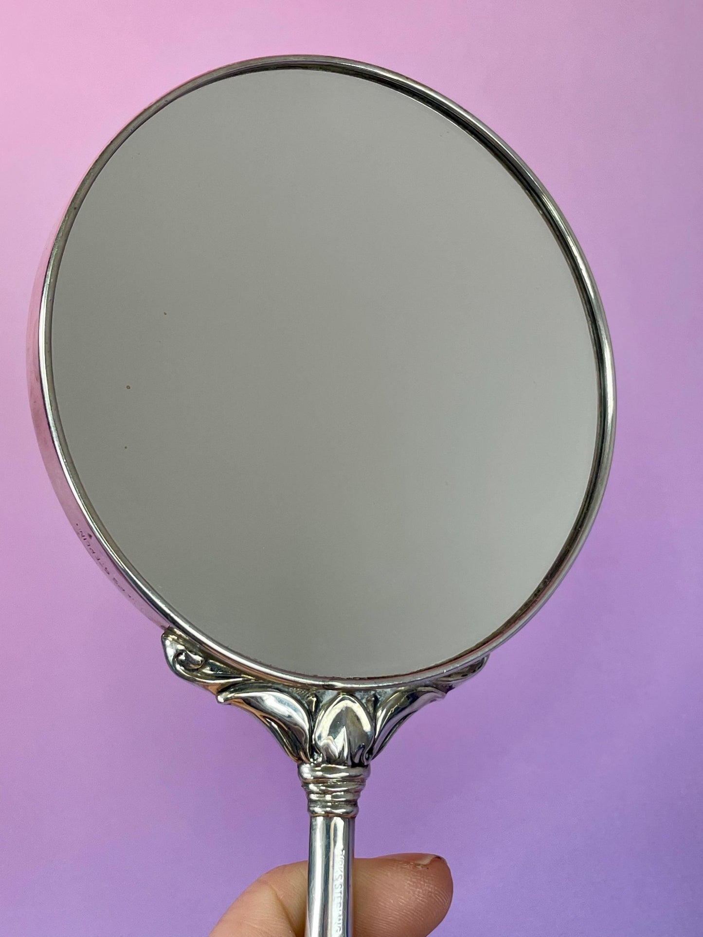 Birks Sterling Silver Mirror and Comb Set - B