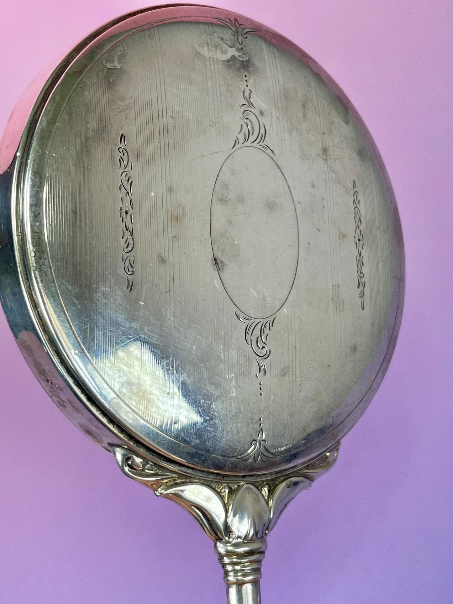 Birks Sterling Silver Mirror and Comb Set - B