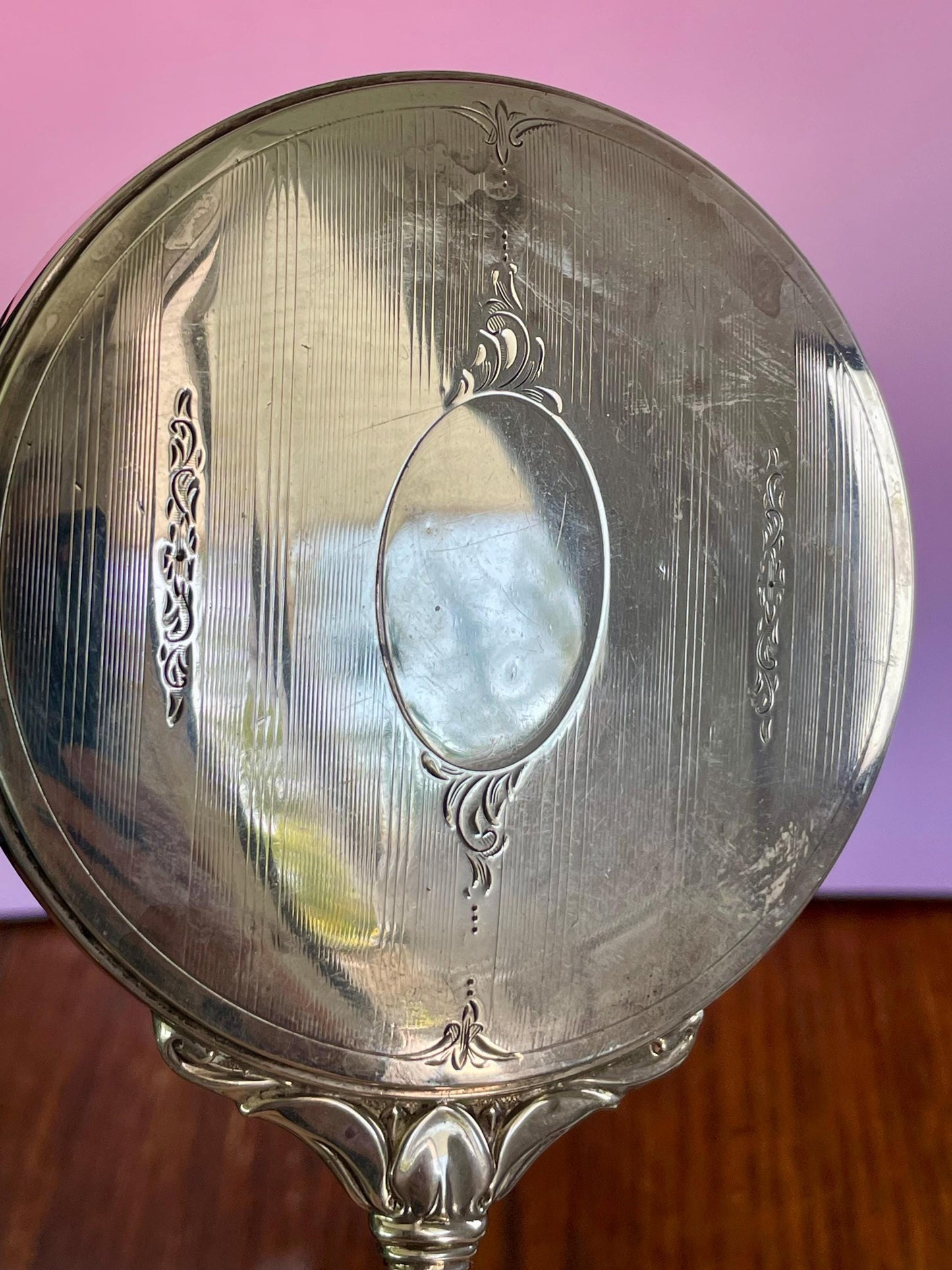 Birks Sterling Silver Mirror and Comb Set - B