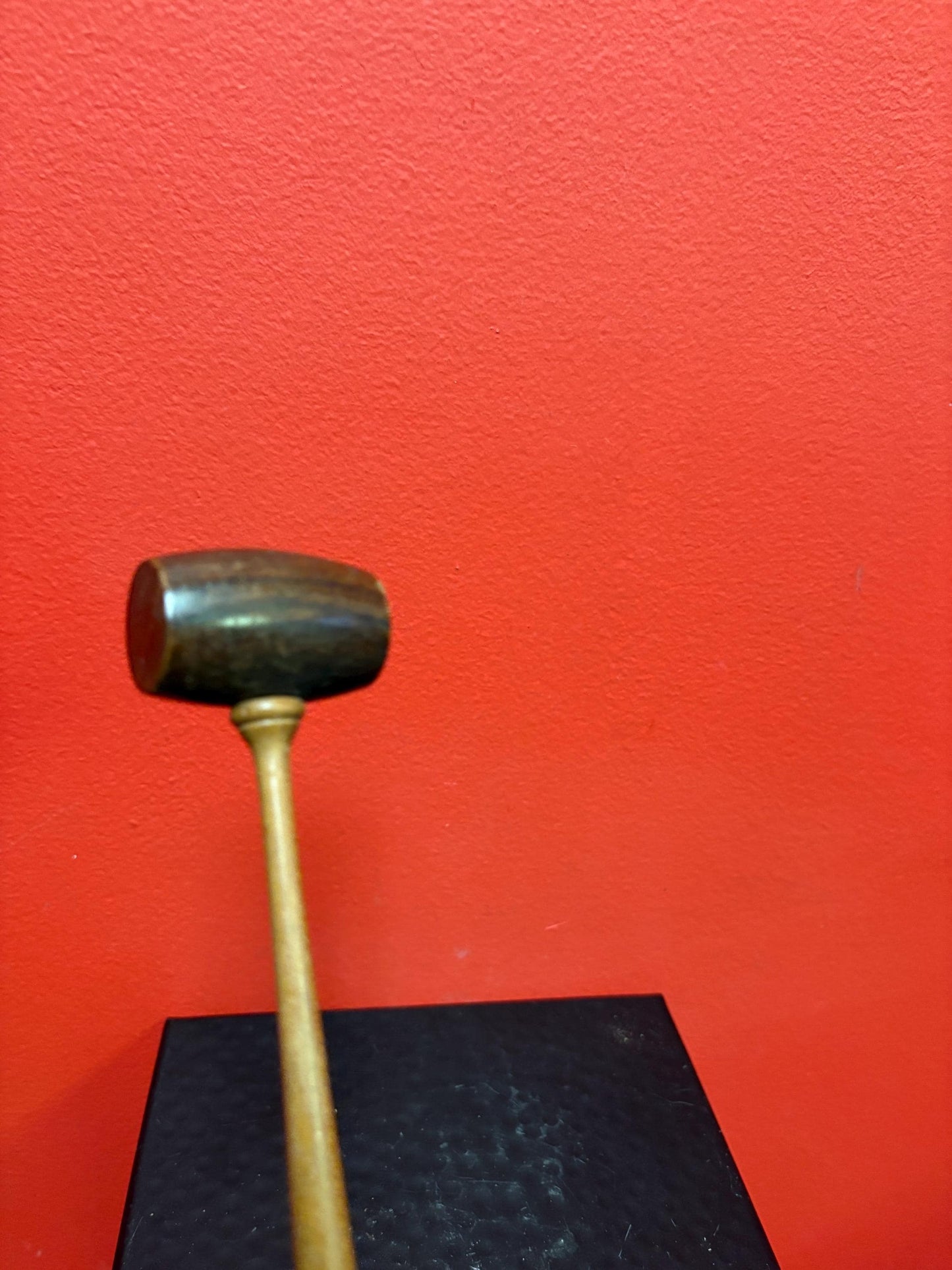 Antique 19 century beautiful 11 inch jewellery maker repairman tool mallet    wonderful quality and condition  from collection  very rare