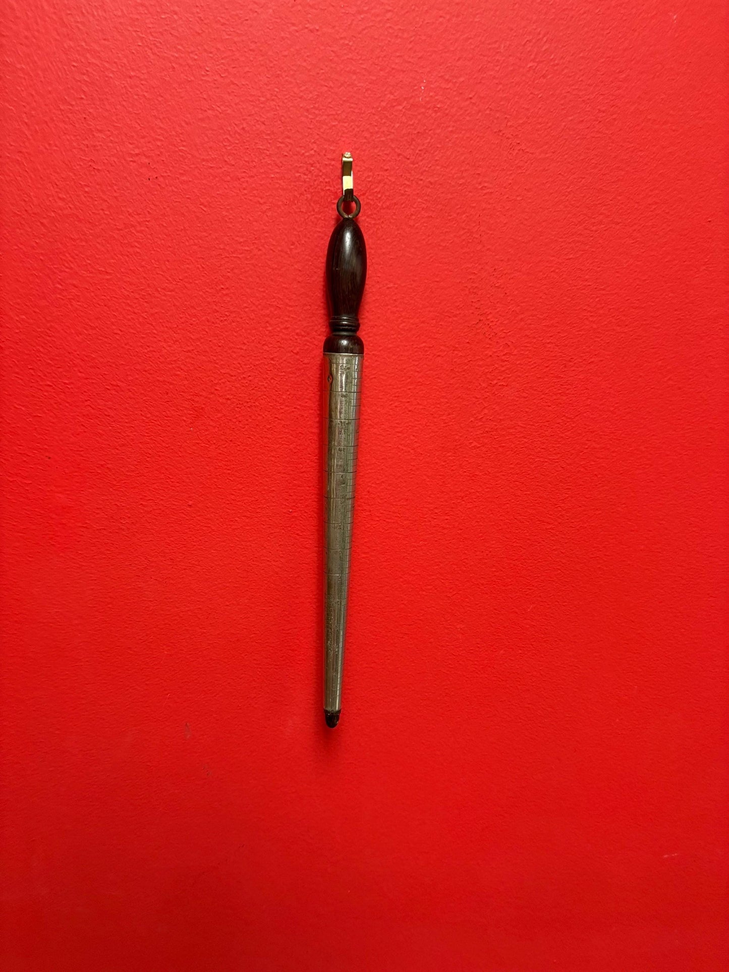 Antique 19 century beautiful 12 inch jewellery maker repairman ring sizer  wonderful quality and condition  from collection