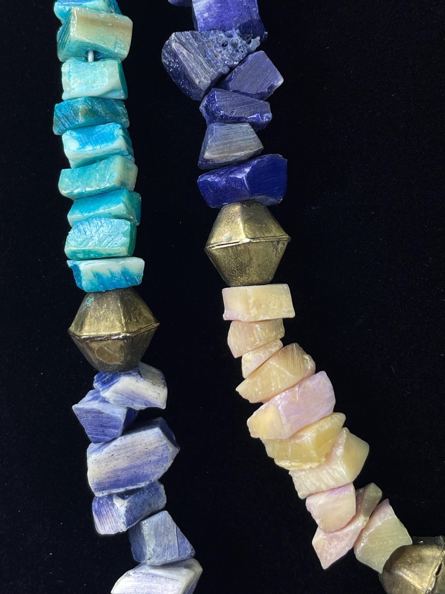 Heavy Dyed Stone Bead Necklace