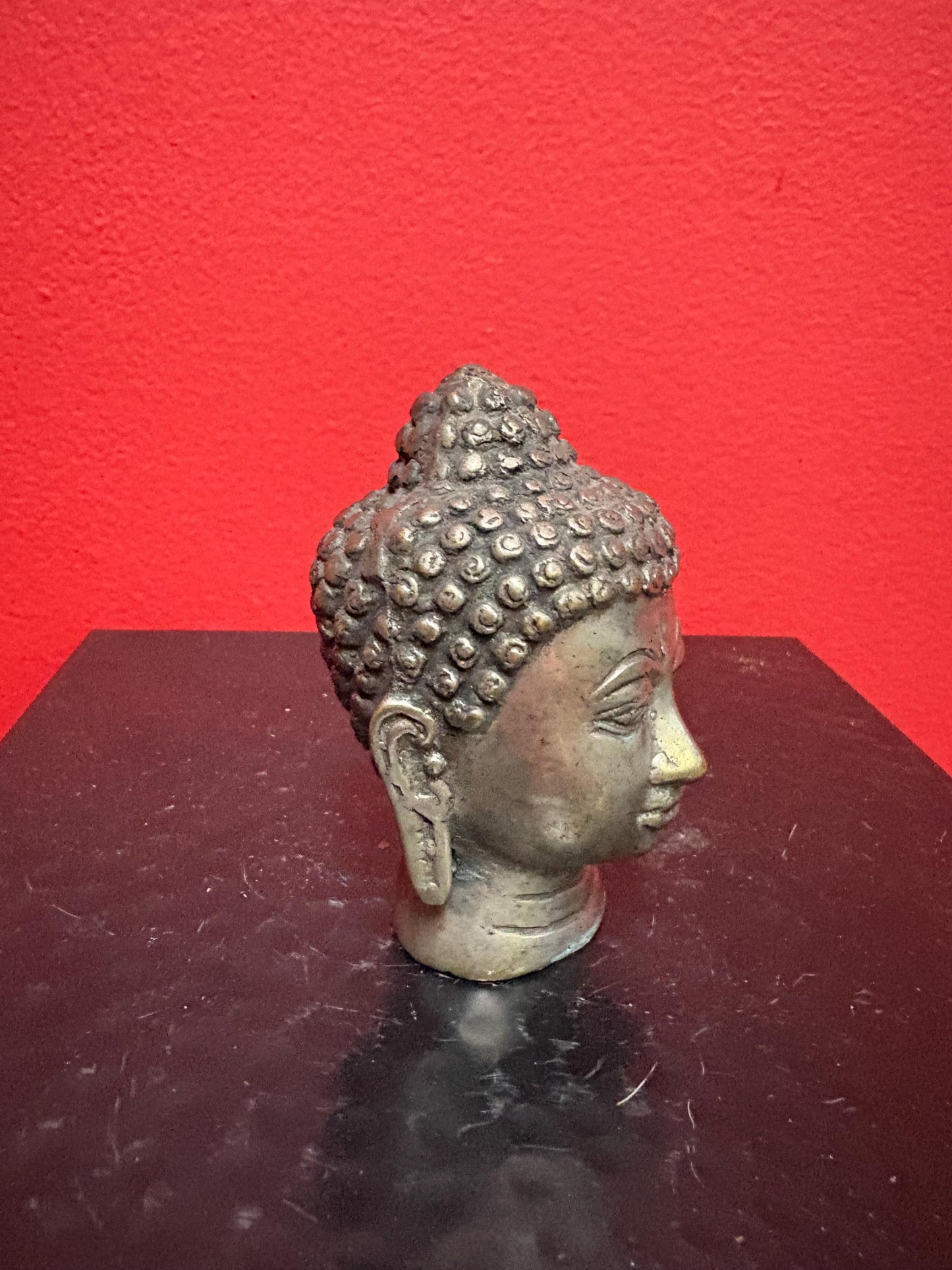 Lovely old Asian 3 inch silver  Buddha with condition issues great value