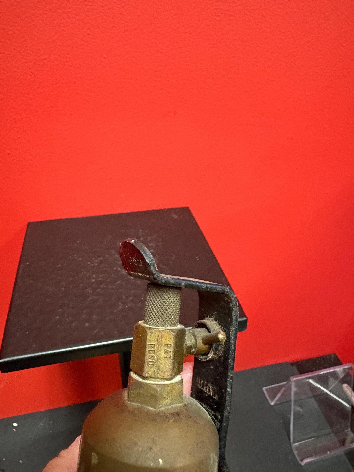 Antique 8 inch mighty midget fire extinguisher salesman sample  empty  so cool