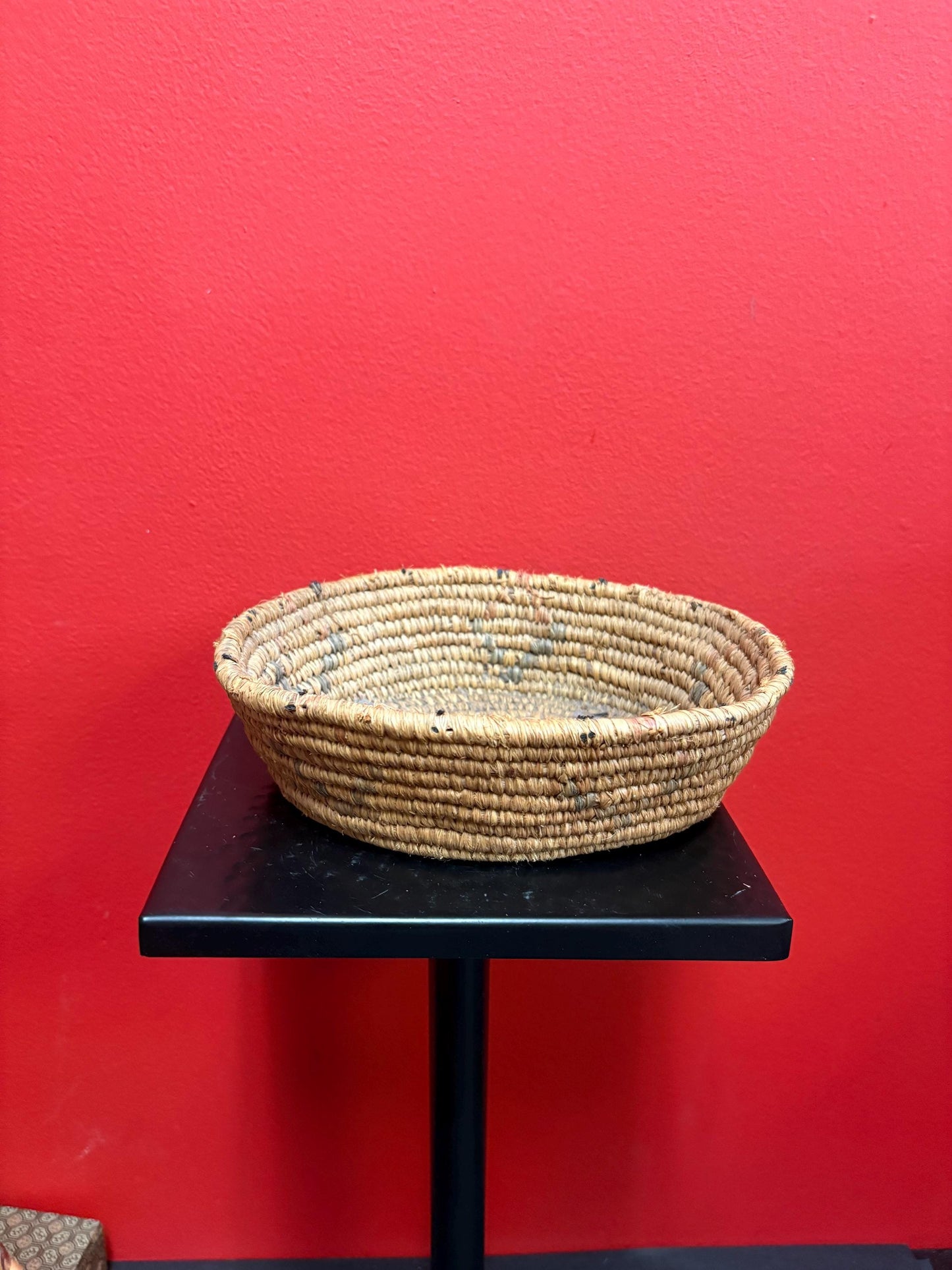 Beautiful Canadian indigenous 8 x 7 x 2 high  West Coast basket  good antique condition and great value