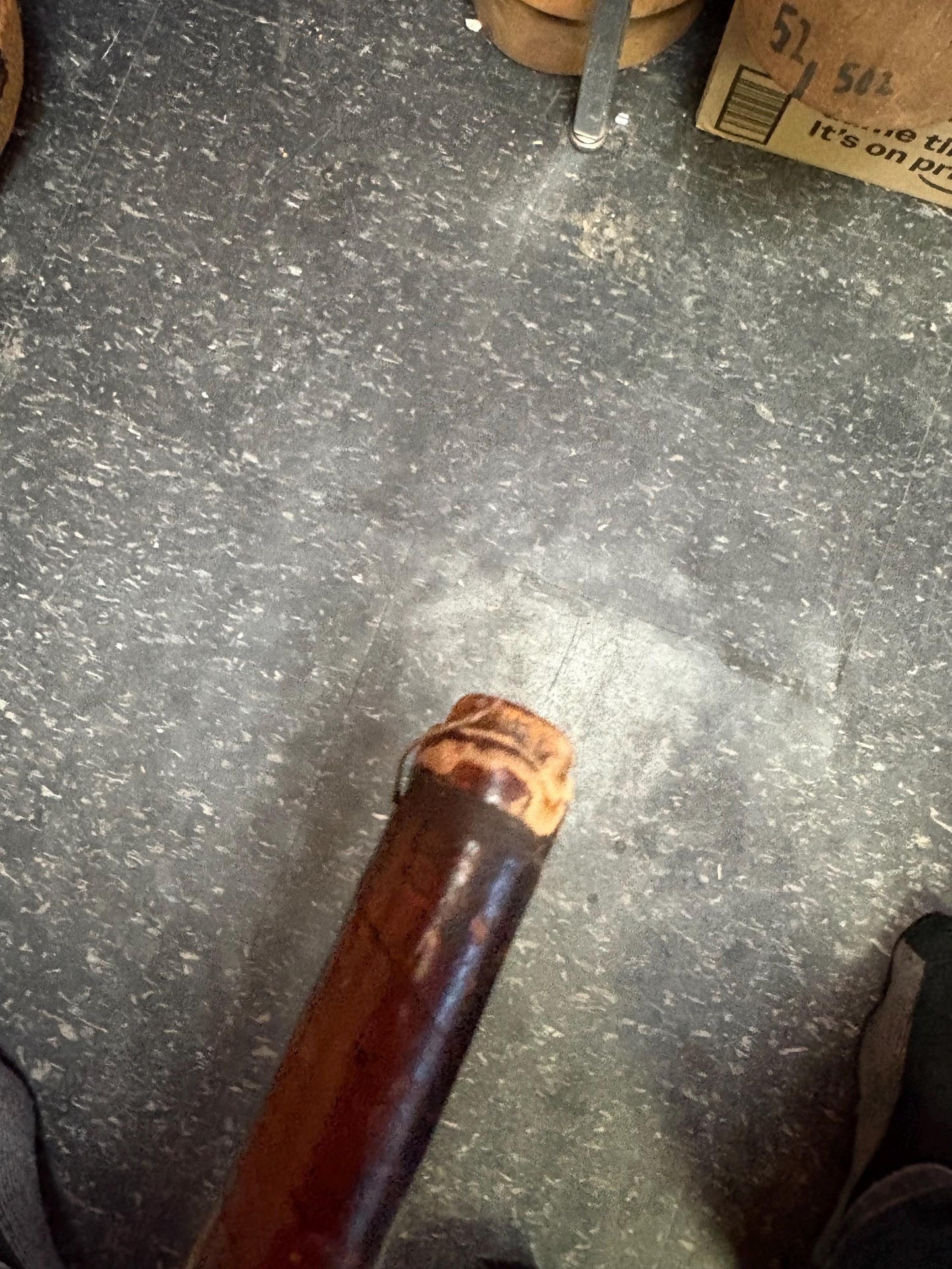 Stunning antique Saint Andrews wooden shaft putter  rare golf 35 inches long  historical piece  great condition for age wow