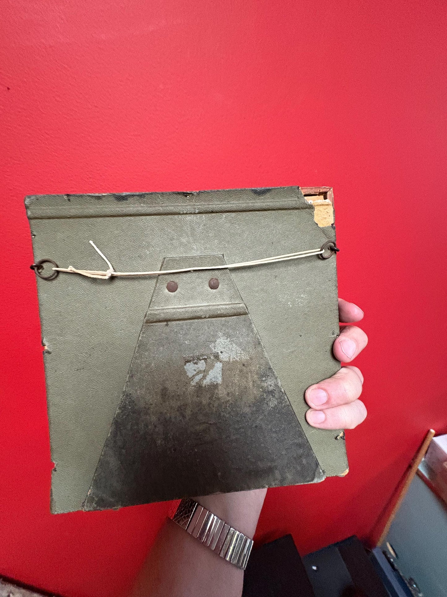 Beautiful 1939 hand painted religious European watercolour in beautiful frame  8 x 8  great detail  religious beauty