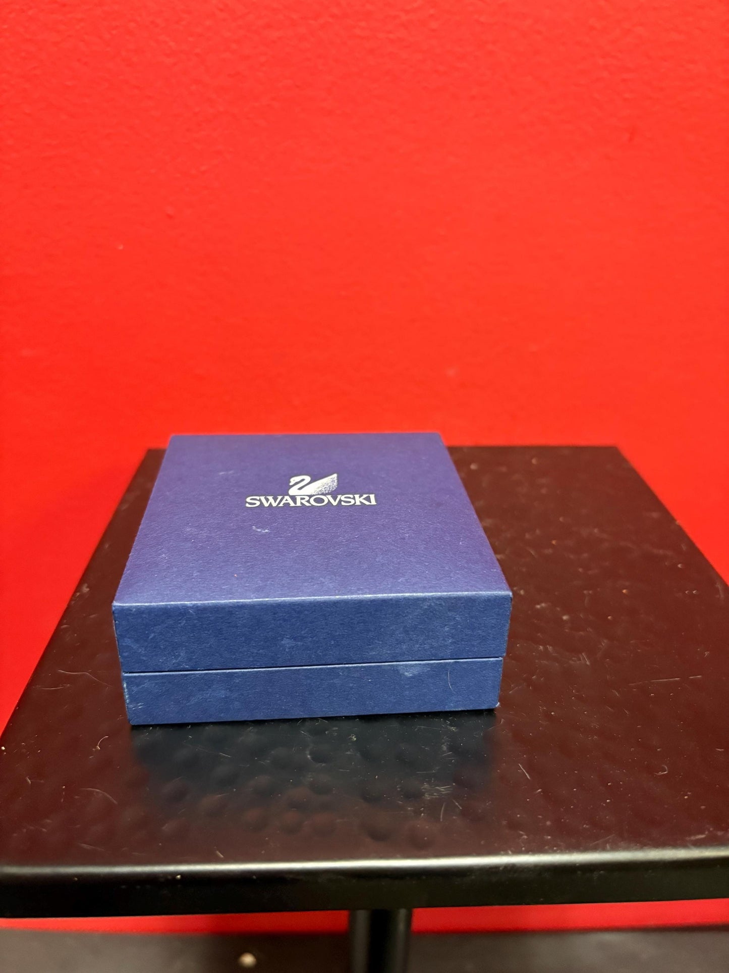 Beautiful like new 3 inch wide Swarovski bangle bracelet in original box -