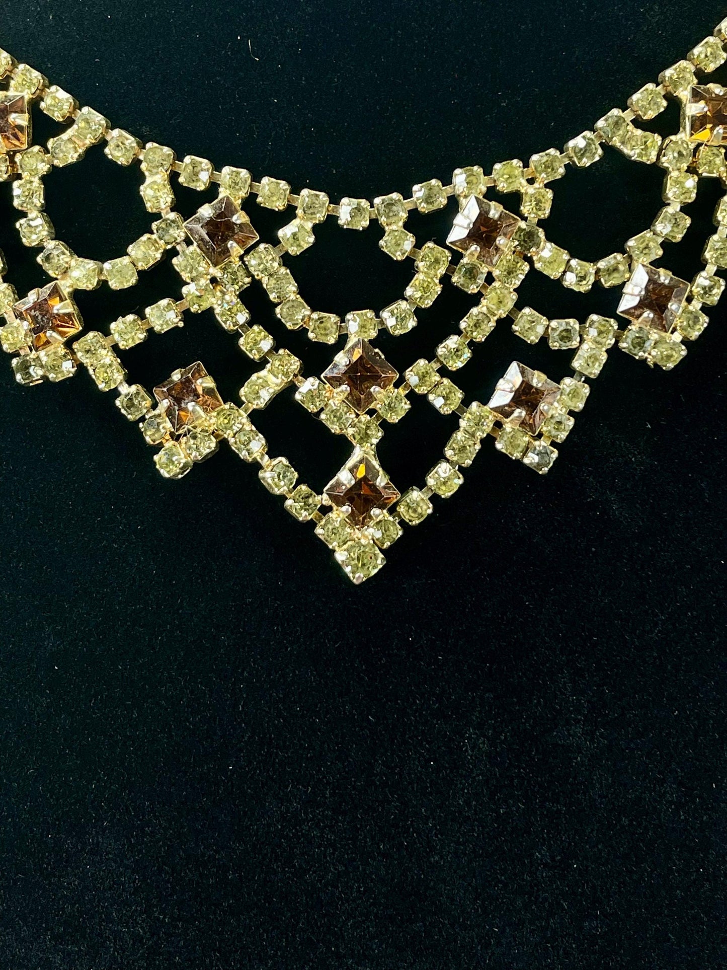 Stunning Rhinestone Chandelier Necklace
