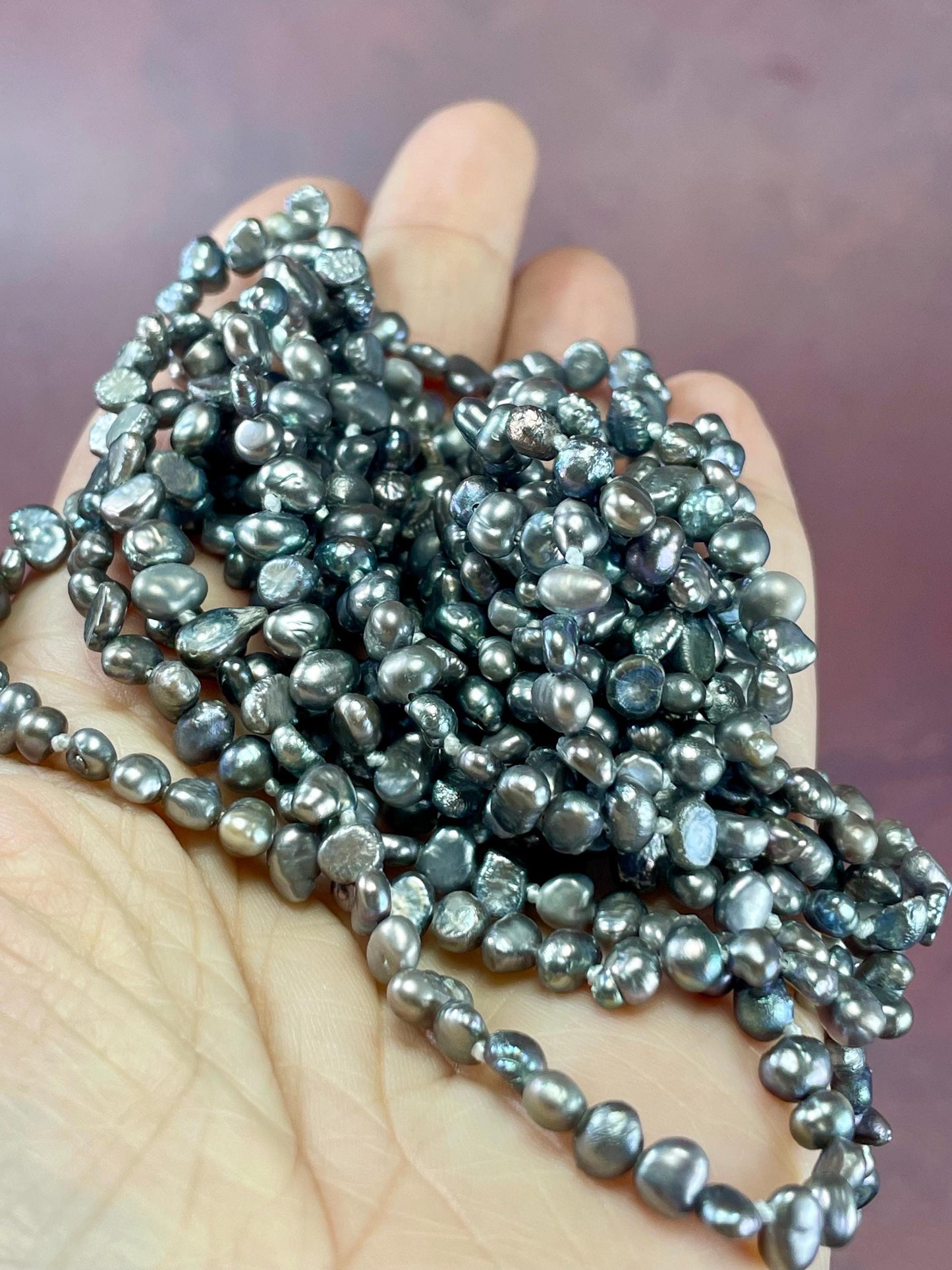 Very Long Strand Pearl Necklace