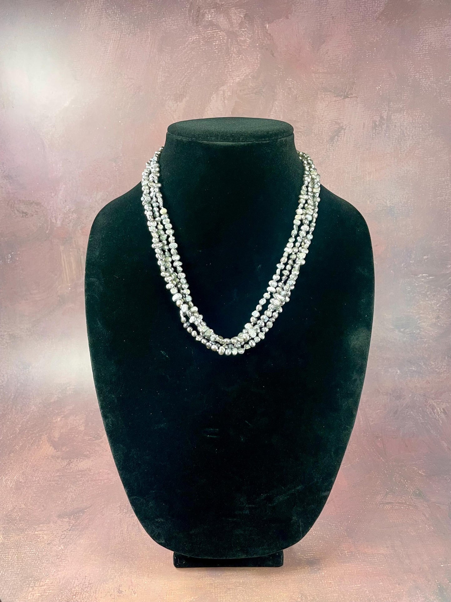 Very Long Strand Pearl Necklace