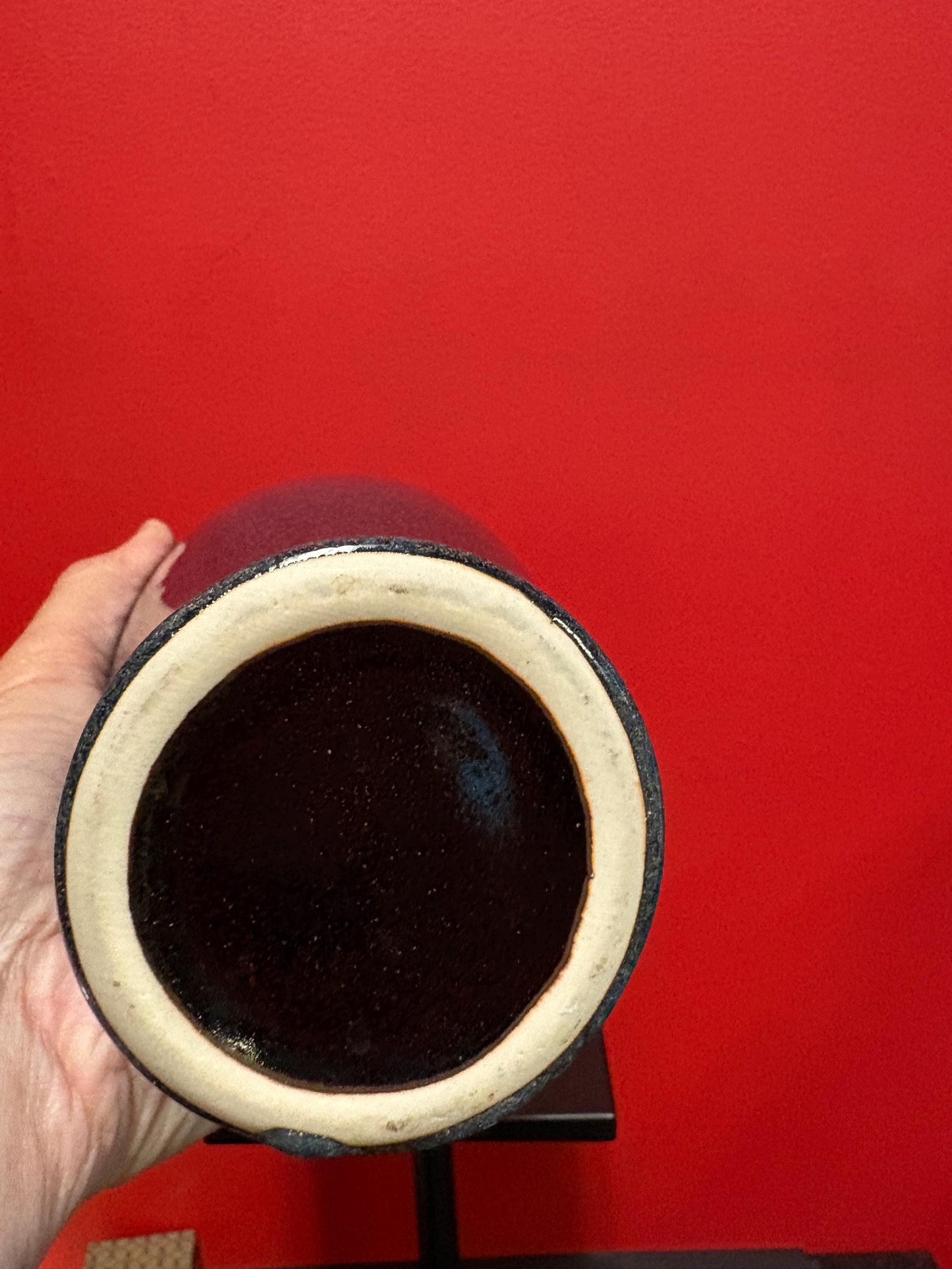 Gorgeous antique Chinese glazed porcelain vase  12 inches tall and magnificent colouring  amazing value