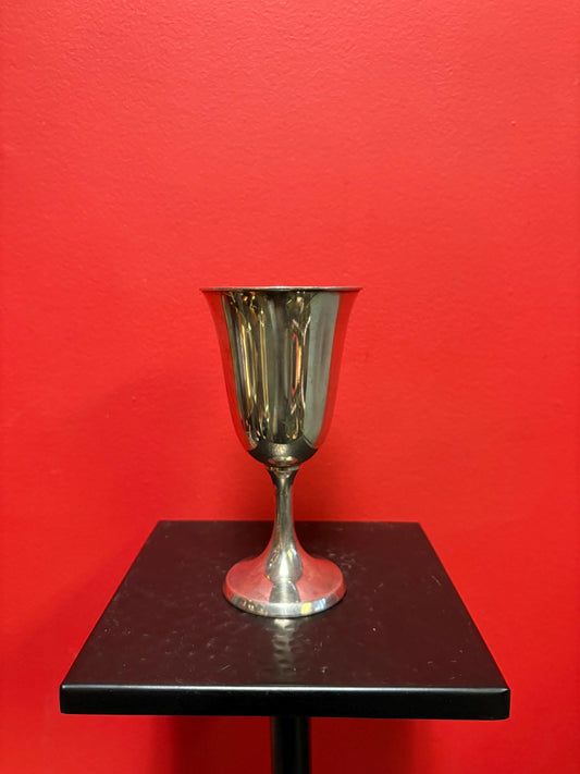 Stunning 6.5 inch tall solid sterling silver Antique wine goblet  200 g  perfect for using or  gifting - B