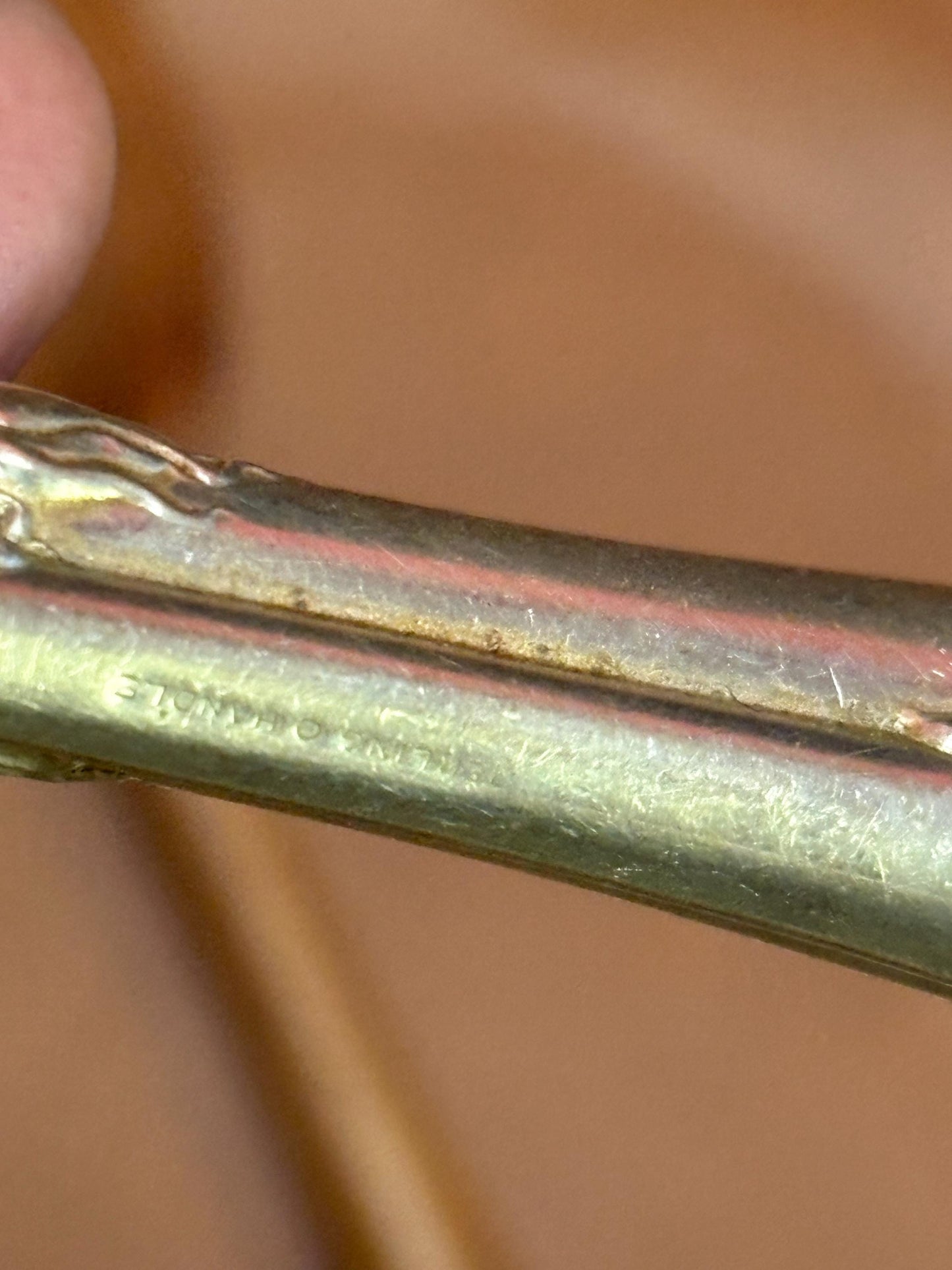 Beautiful American Sterling and wood 11 inch salad servers  wonderful gift and great value - B