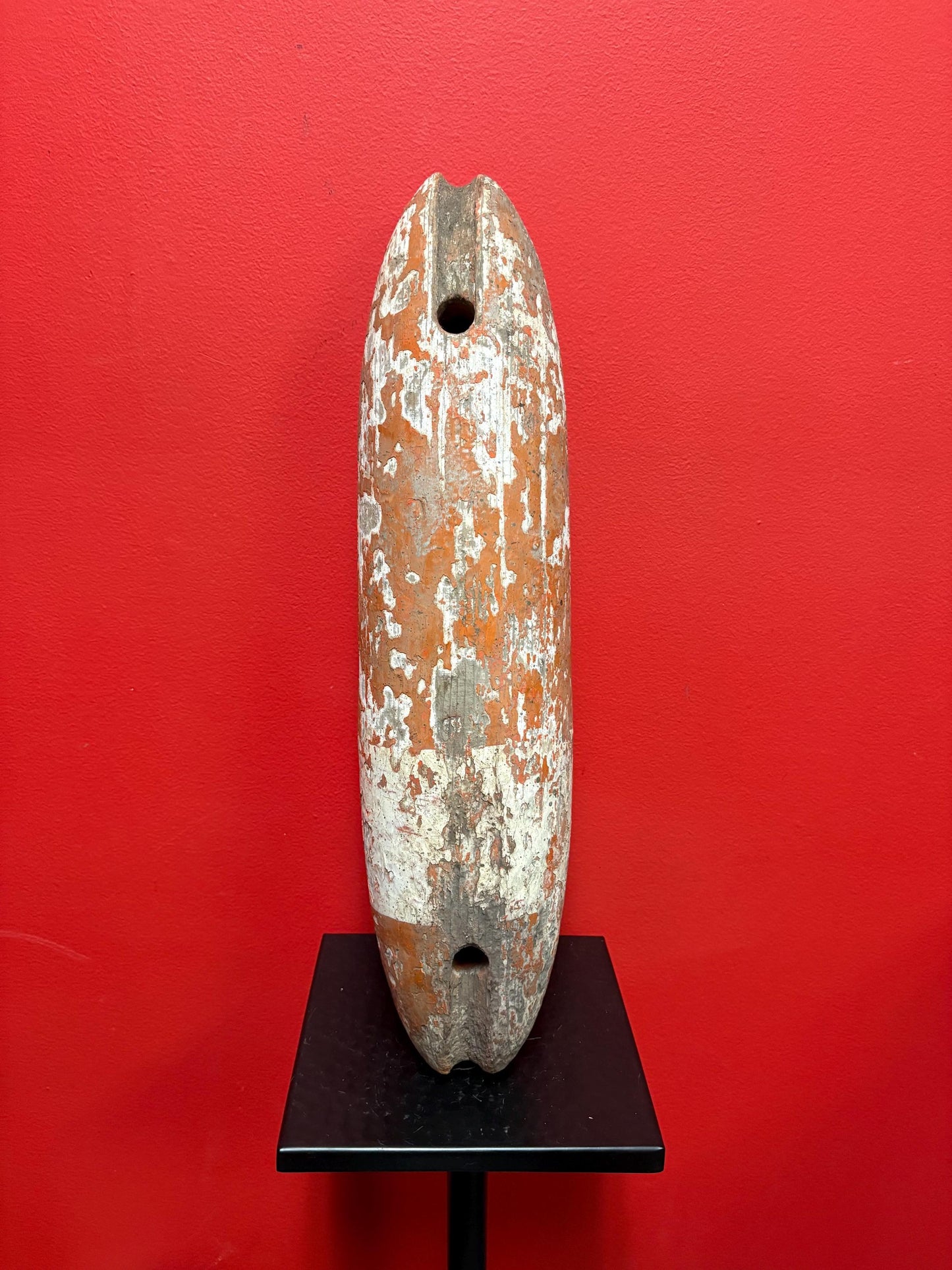 Extremely cool antique 18 inch fishing buoy — great colour and patina — really fabulous one — old as the seas