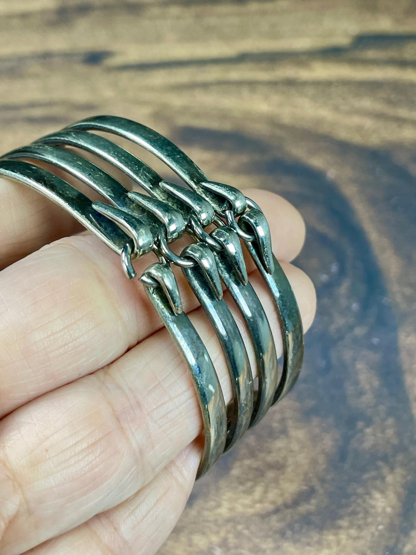 Cool Silver Plated Fork Bracelet