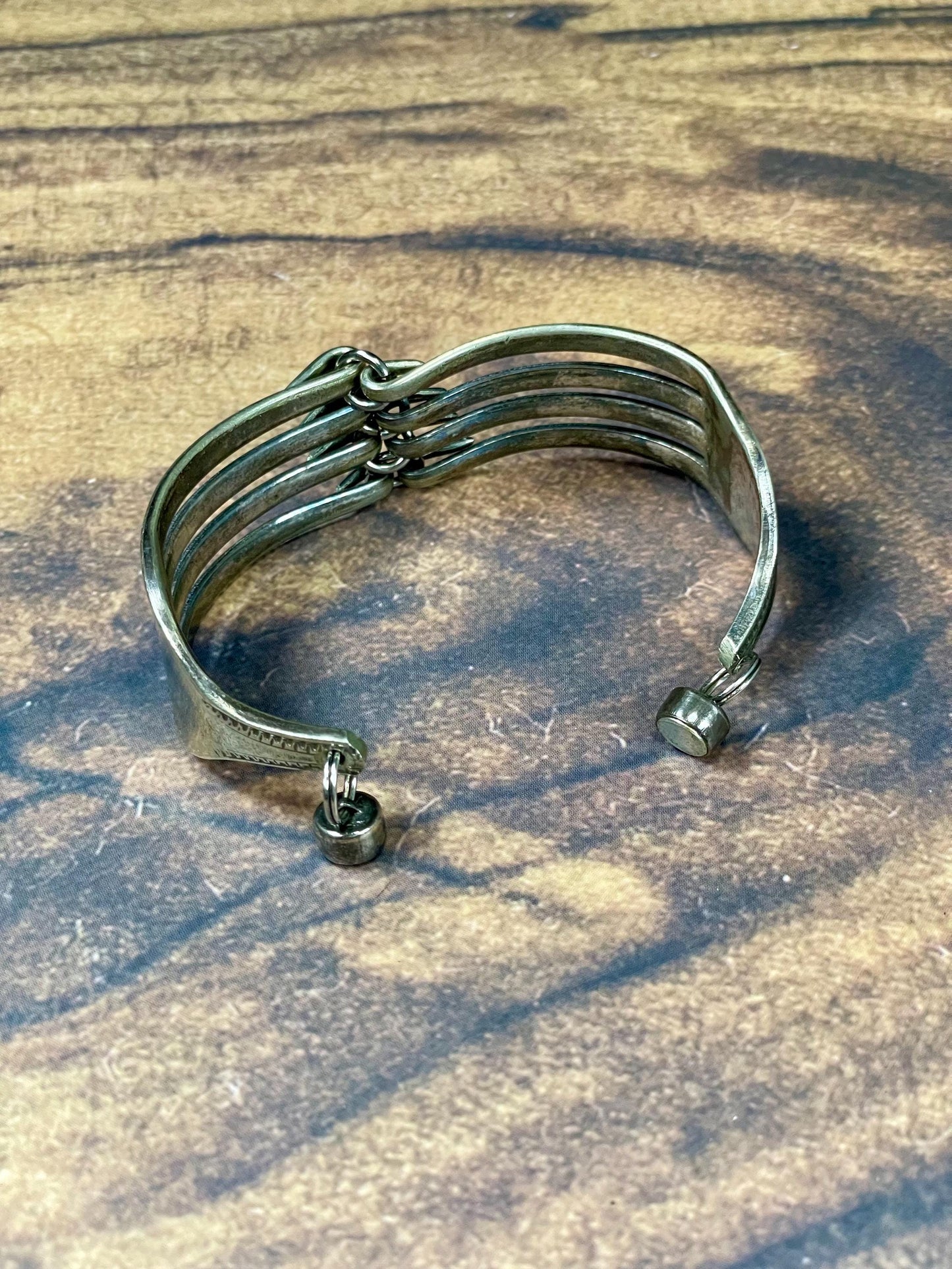 Cool Silver Plated Fork Bracelet