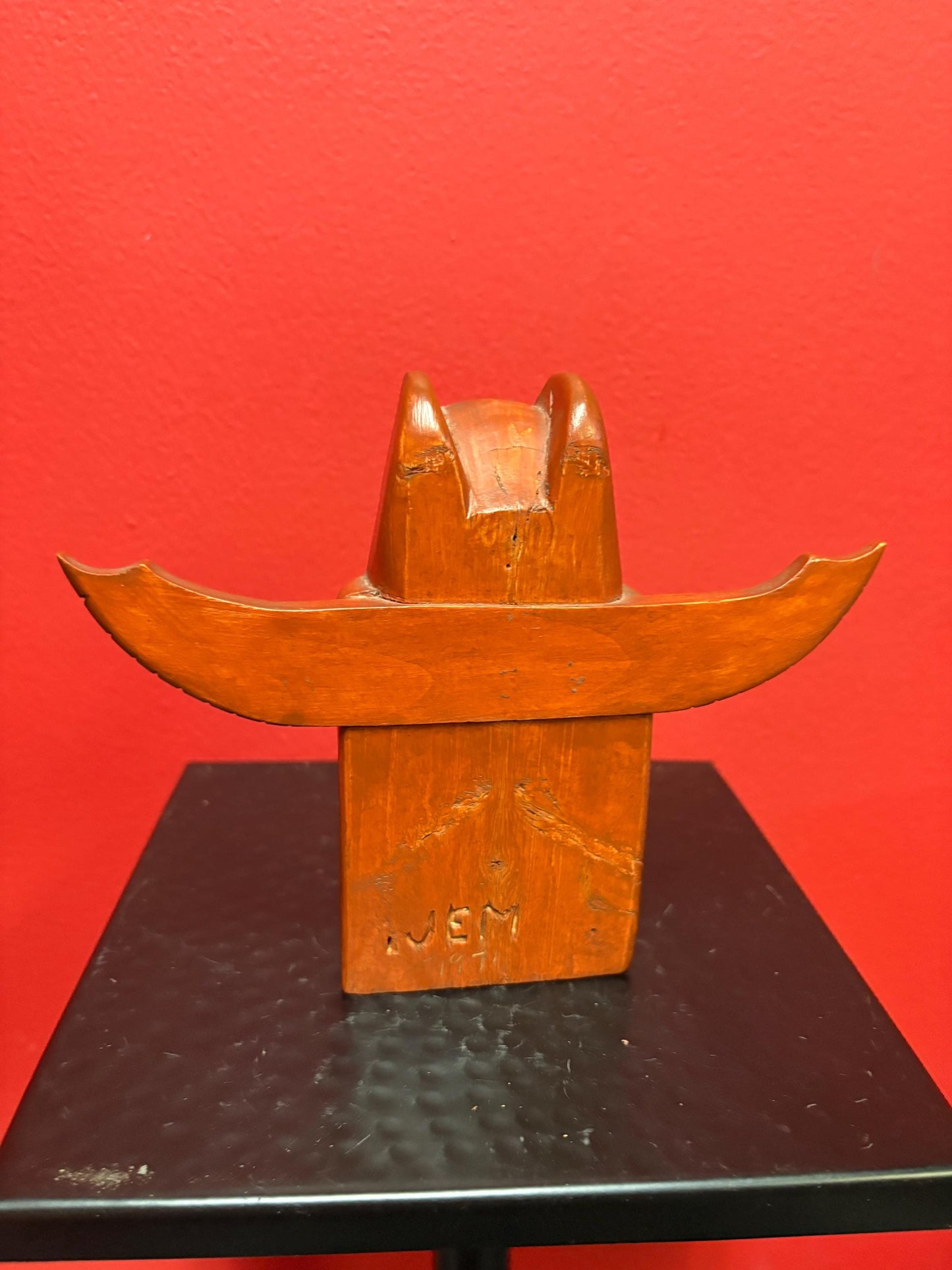 Amazing 6 inch tall indigenous first nation pacific  north West Coast well detailed signed owl statue  great value