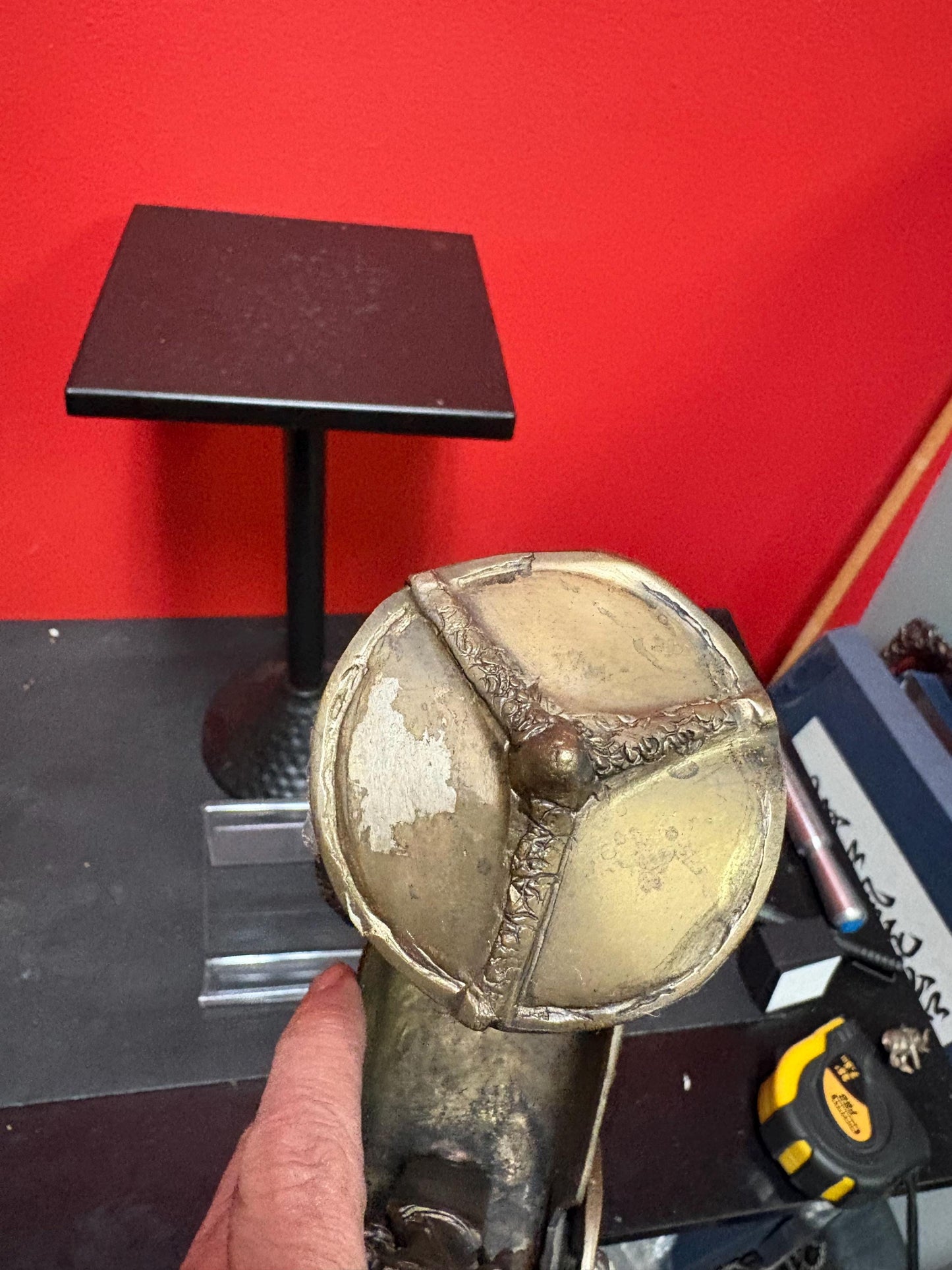 Stunning antique bronze statue of horse and riders in bronze from Myanmar - 14 x 7 high  wonderful patina