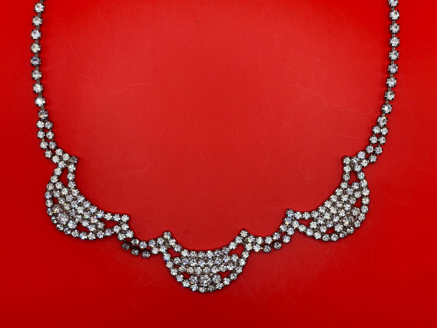 Stunning Rhinestone Chandelier Necklace