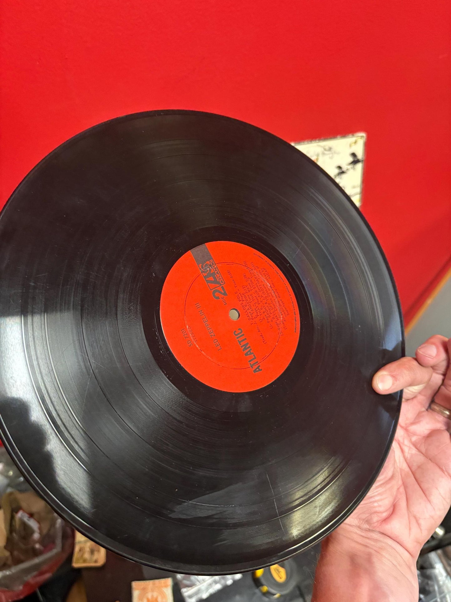 Rare amazing authentic led zeppelin III  red press  pretty good condition  see photos great value