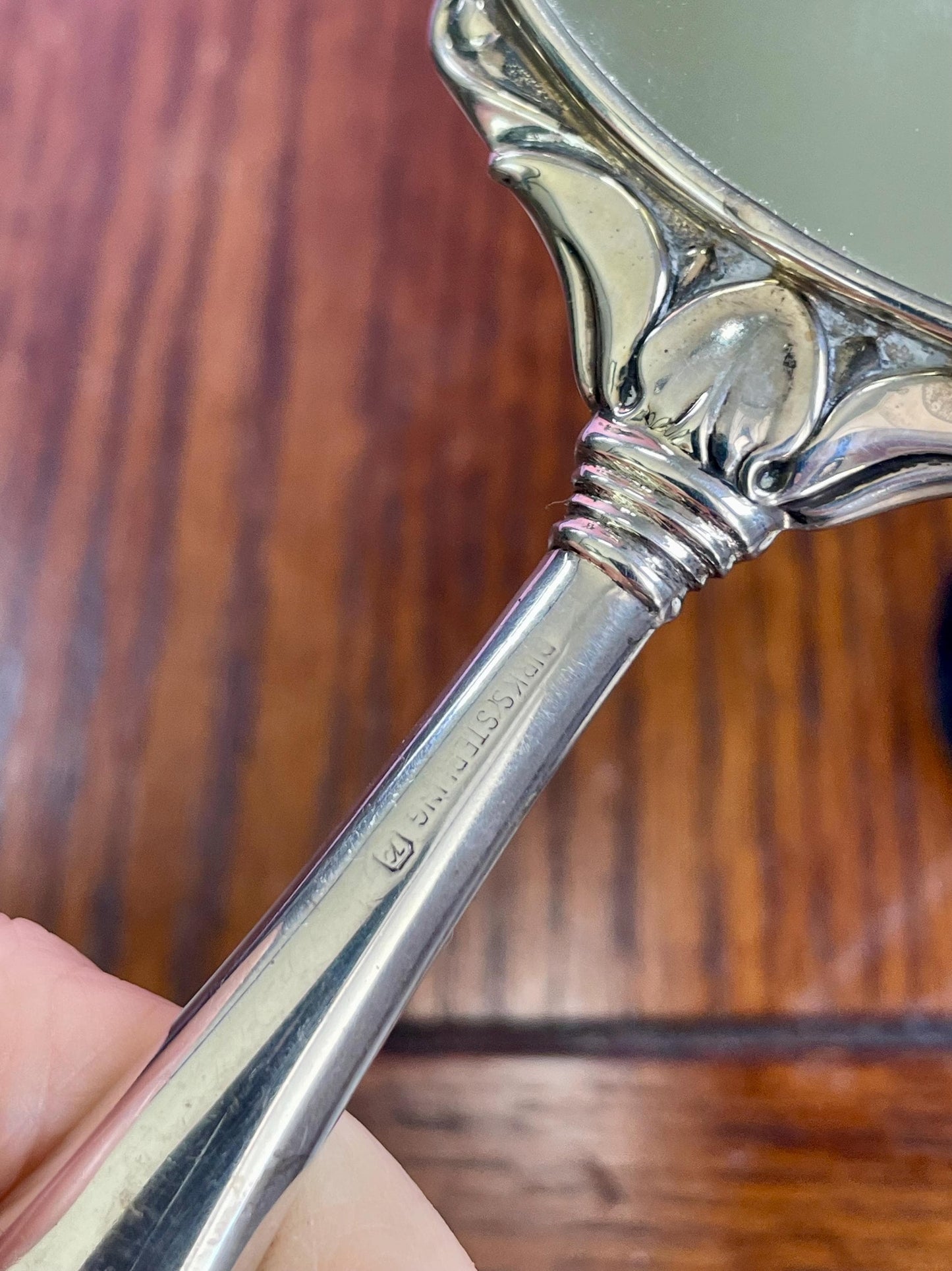 Birks Sterling Silver Mirror and Comb Set - B