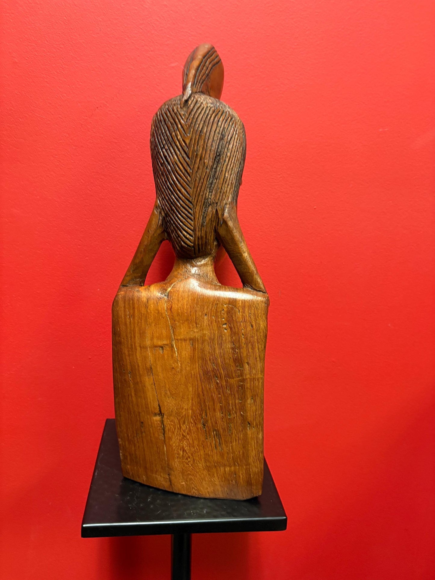 Stunning antique Moroccan 21 inch tall bust of a woman  wonderful detail and very heavy  wow