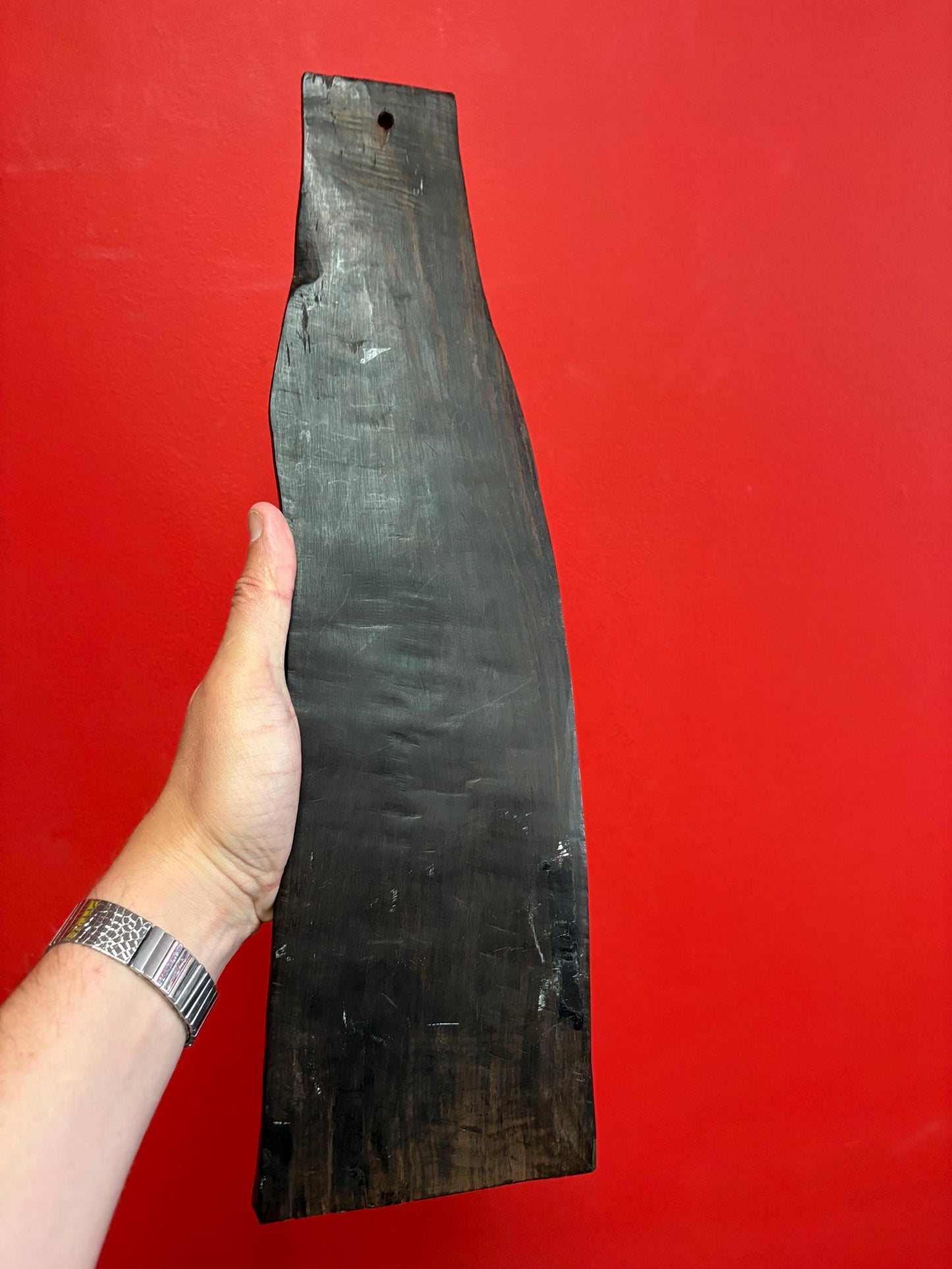 Stunning Antique SHETANI 17 x 5 plaque  wonderful imagery and carving rare piece  wow