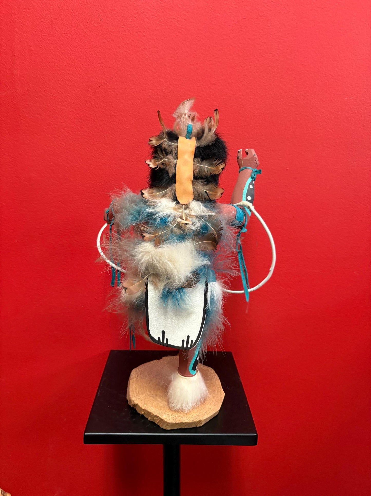 Beautiful huge Navajo American HOPI  KACHINA dancing doll  14 inches tall in perfect condition  wow - signed