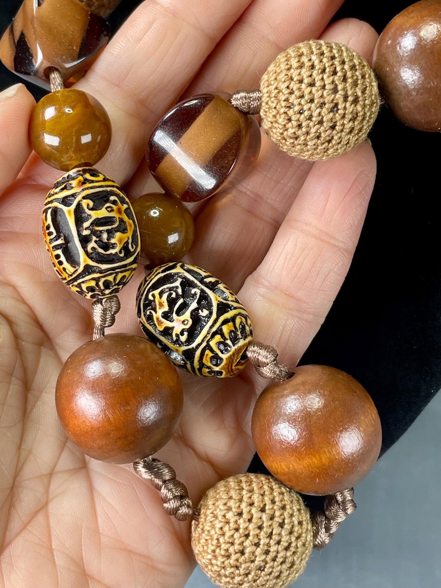 Lovely 29 inch long Beaded necklace